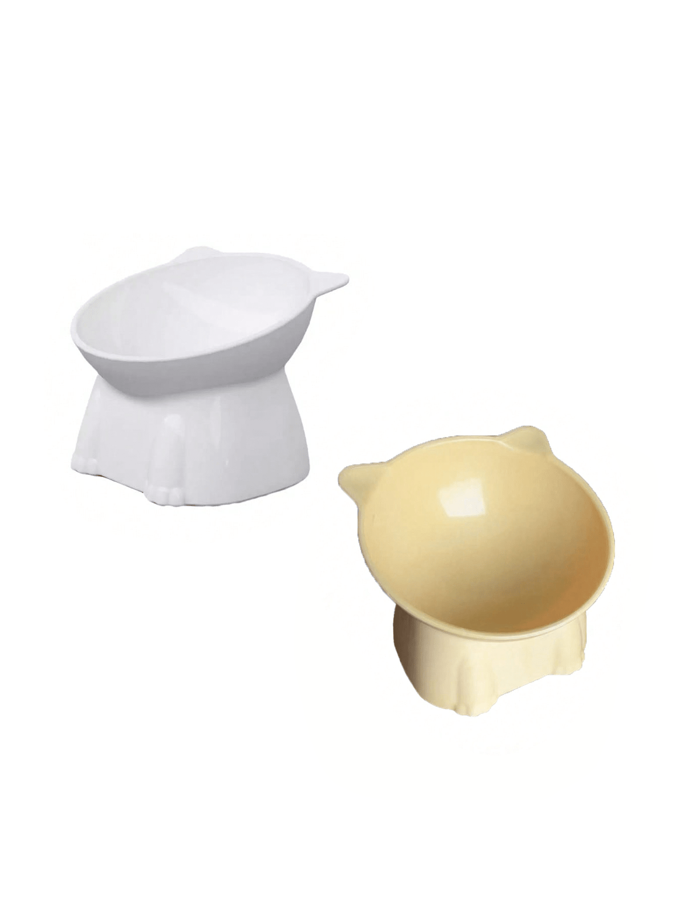 1 Cat Bowl, Anti Vomiting 15 Degree High Foot Tilted Pet Tray, Pet Neck Protection, Feeding Bowl, Drinking Bowl, Stable Base, Not Easy To Overturn, Cat Bowl Set, Suitable For Cats And Dogs, Can Be Washed In The Dishwasher, Pet Supplies