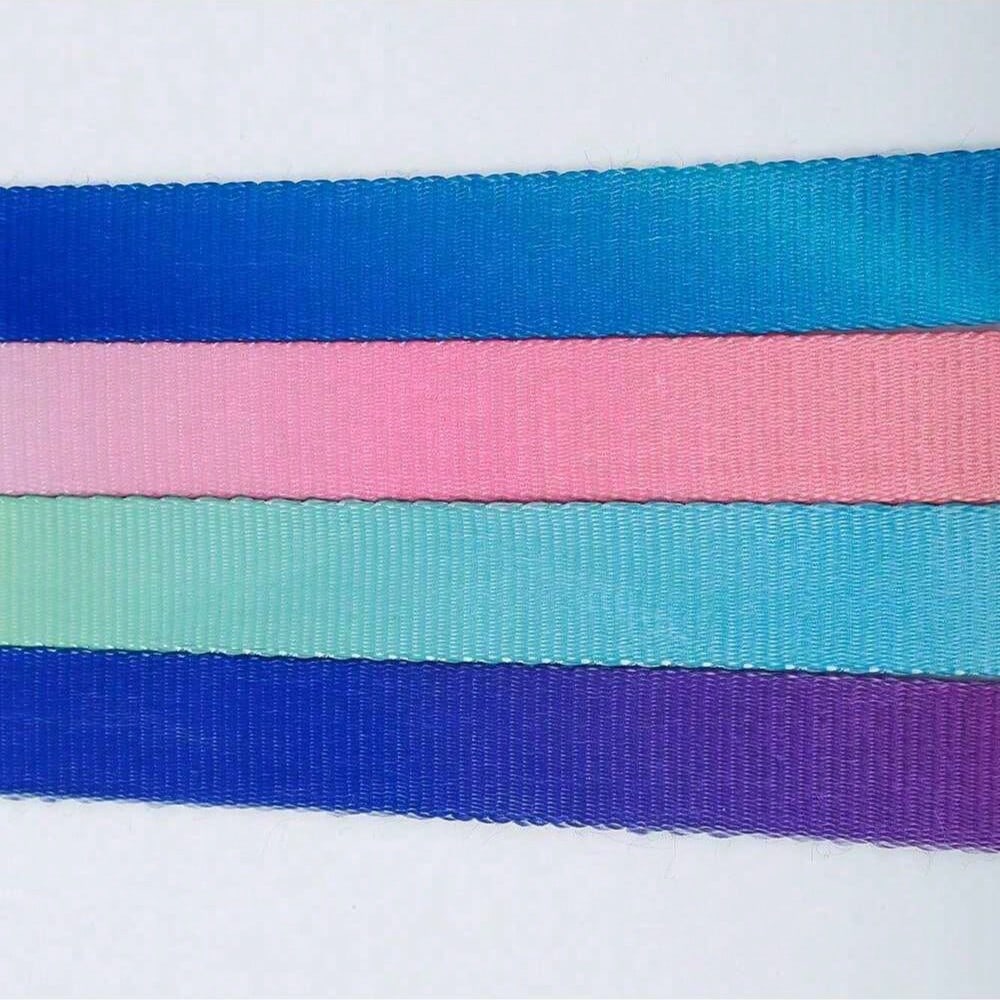 1Pc Gradient Dog Harness Small Medium Large Dog Summer Cute Pink Green Purple Blue Comfortable Adjustable Pet Harness For Small & Medium Dogs Outdoor Walking & Training