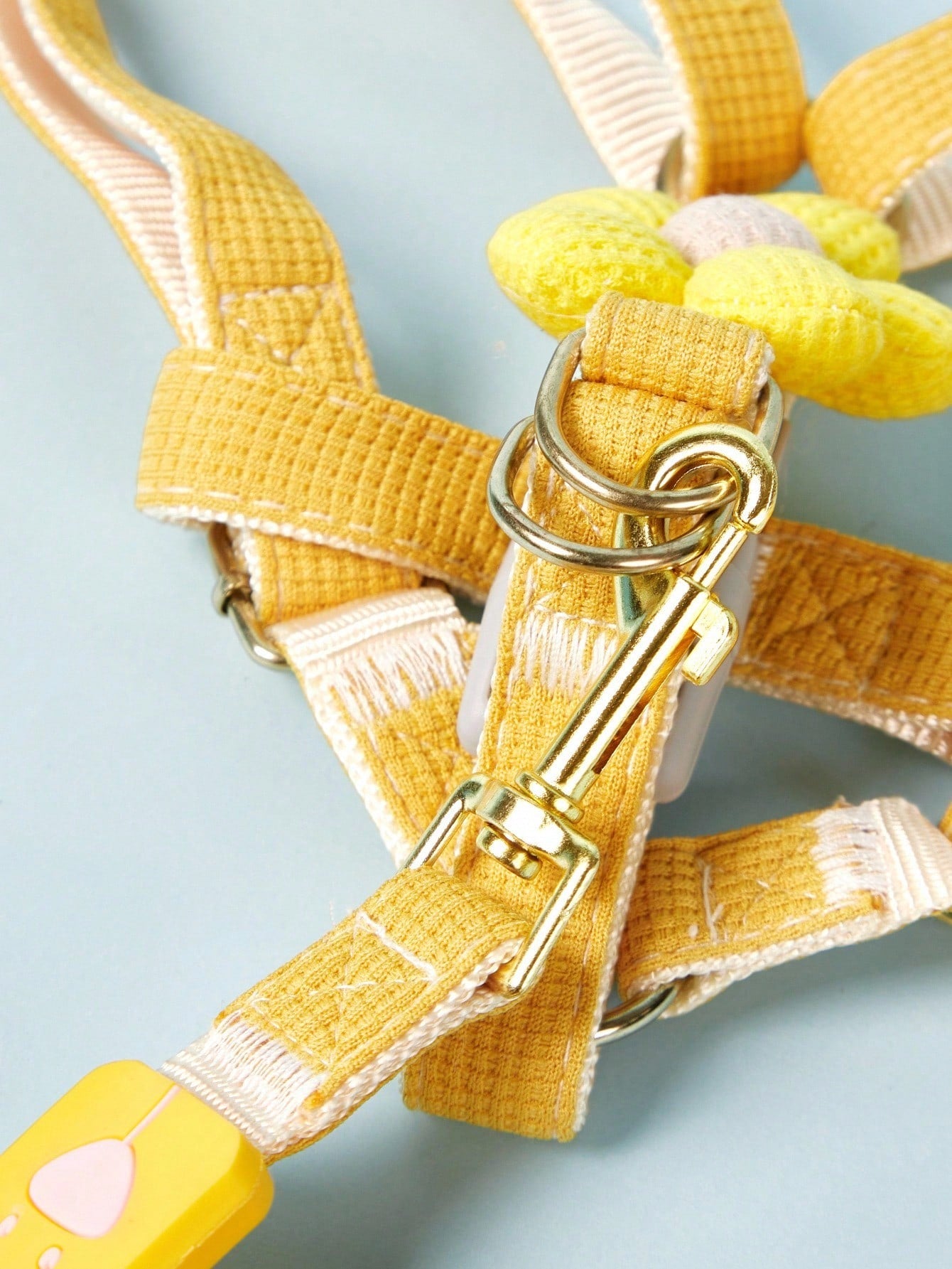 Multicolor plain dog chest and back harness leash made from polyamide for small and medium dogs, suitable for Teddy, Poodle, and daily walking.