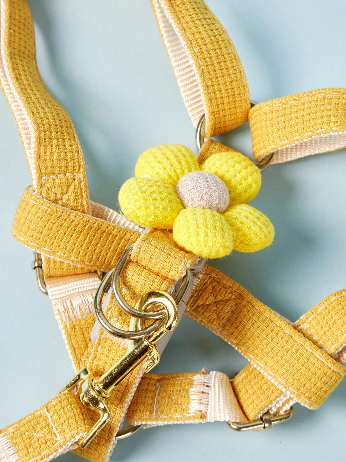 Multicolor plain dog chest and back harness leash made from polyamide for small and medium dogs, suitable for Teddy, Poodle, and daily walking.