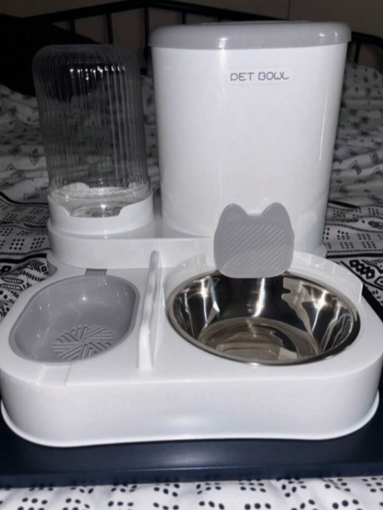 Local2-In-1 Cat Water Dispenser And Food Dispensing Kit-Removable, Washable, Feeding Station, Indoor Cat Feeding Bowl, Easy To Clean