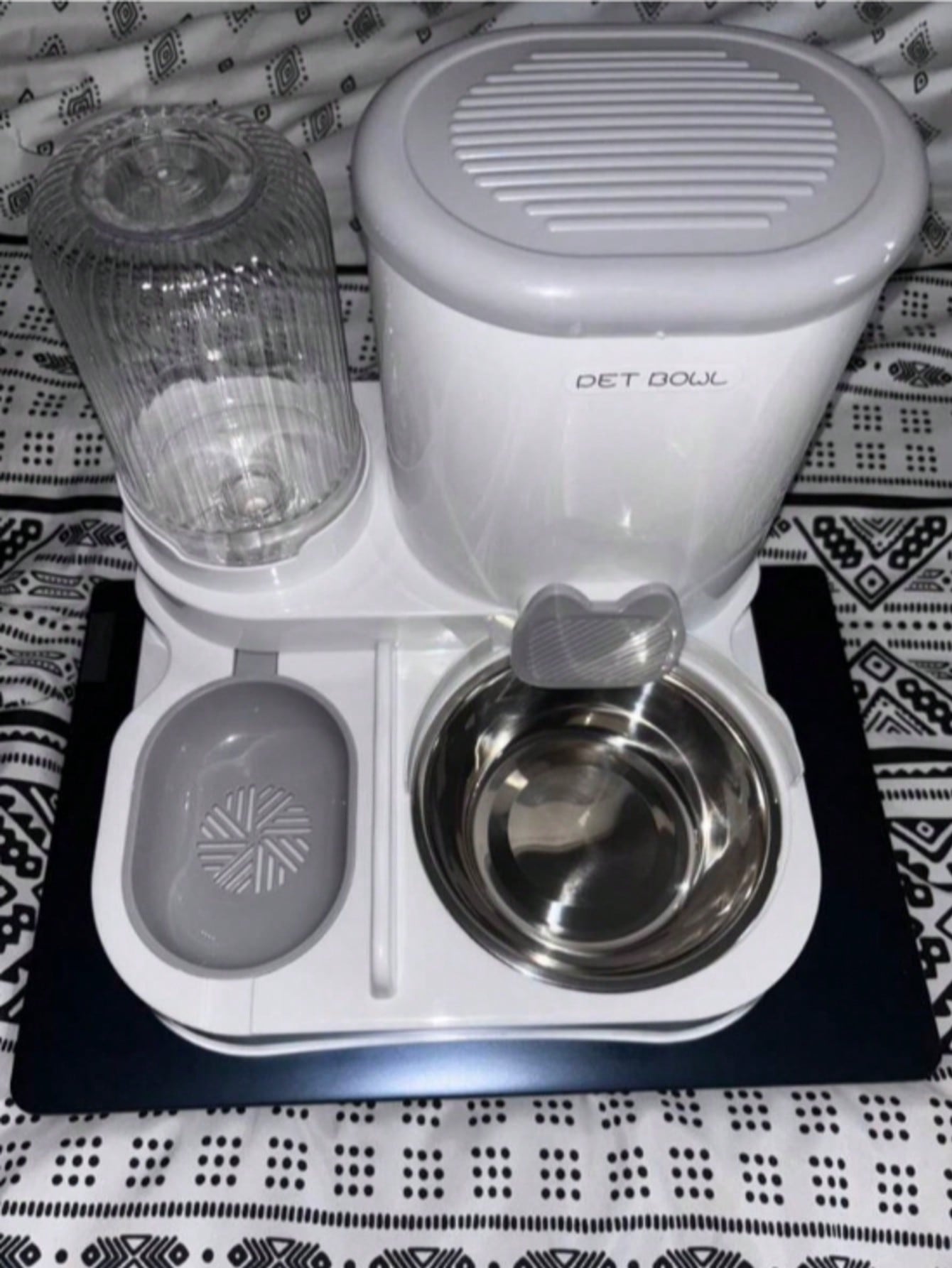 Local2-In-1 Cat Water Dispenser And Food Dispensing Kit-Removable, Washable, Feeding Station, Indoor Cat Feeding Bowl, Easy To Clean