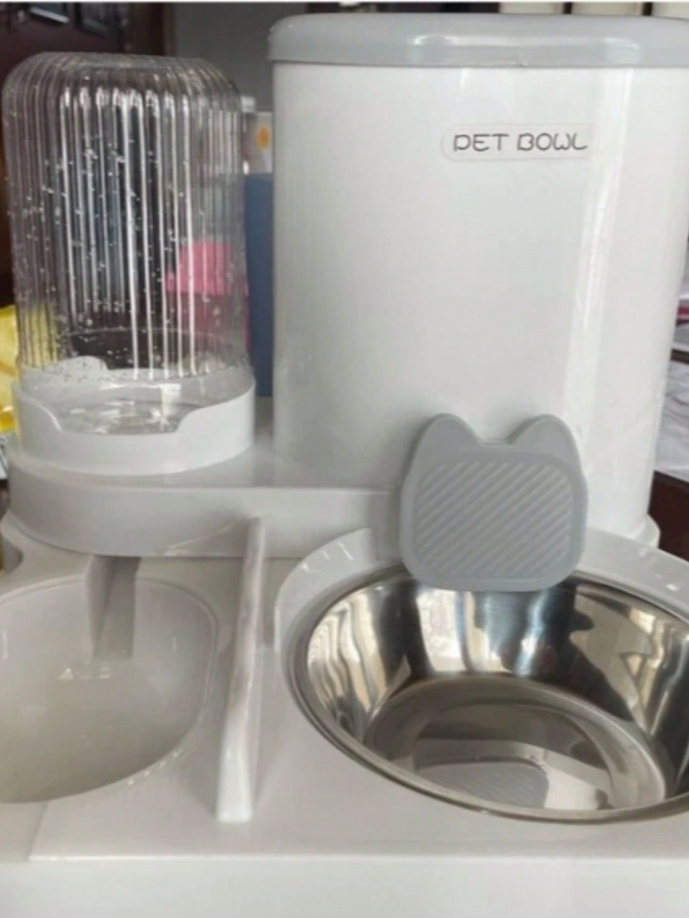 Local2-In-1 Cat Water Dispenser And Food Dispensing Kit-Removable, Washable, Feeding Station, Indoor Cat Feeding Bowl, Easy To Clean