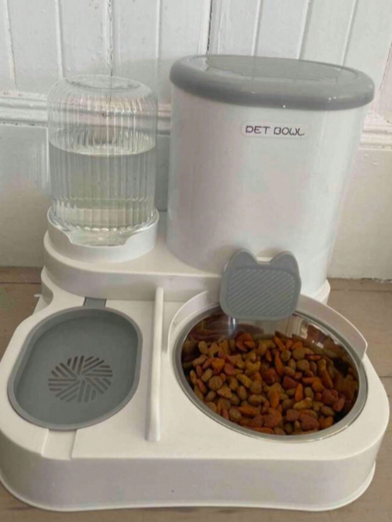Local2-In-1 Cat Water Dispenser And Food Dispensing Kit-Removable, Washable, Feeding Station, Indoor Cat Feeding Bowl, Easy To Clean