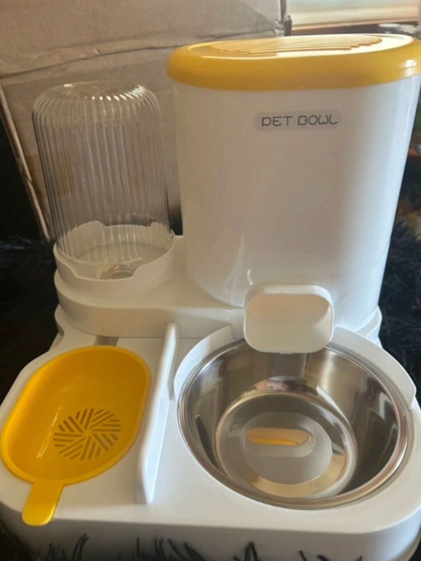 Local2-In-1 Cat Water Dispenser And Food Dispensing Kit-Removable, Washable, Feeding Station, Indoor Cat Feeding Bowl, Easy To Clean