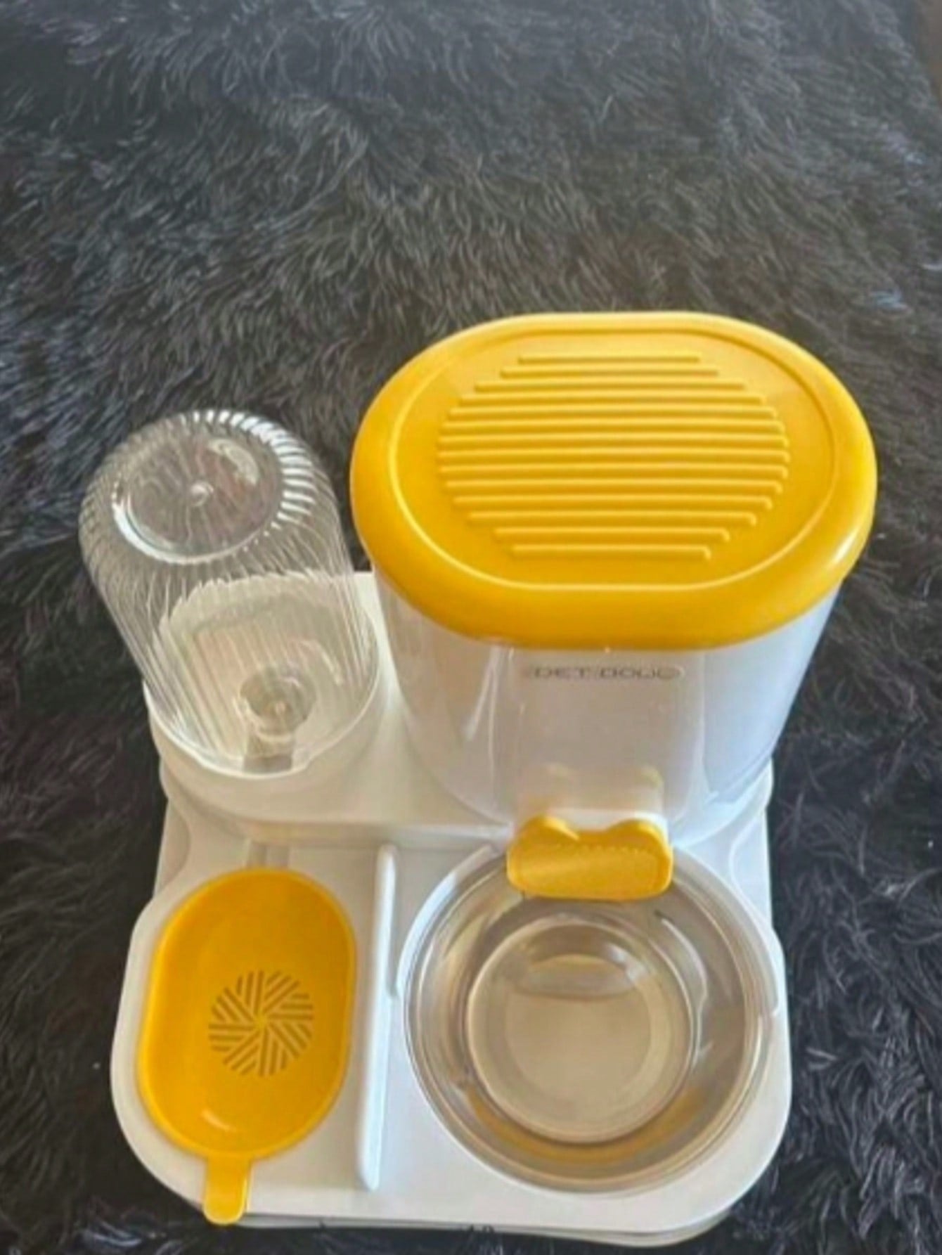 Local2-In-1 Cat Water Dispenser And Food Dispensing Kit-Removable, Washable, Feeding Station, Indoor Cat Feeding Bowl, Easy To Clean