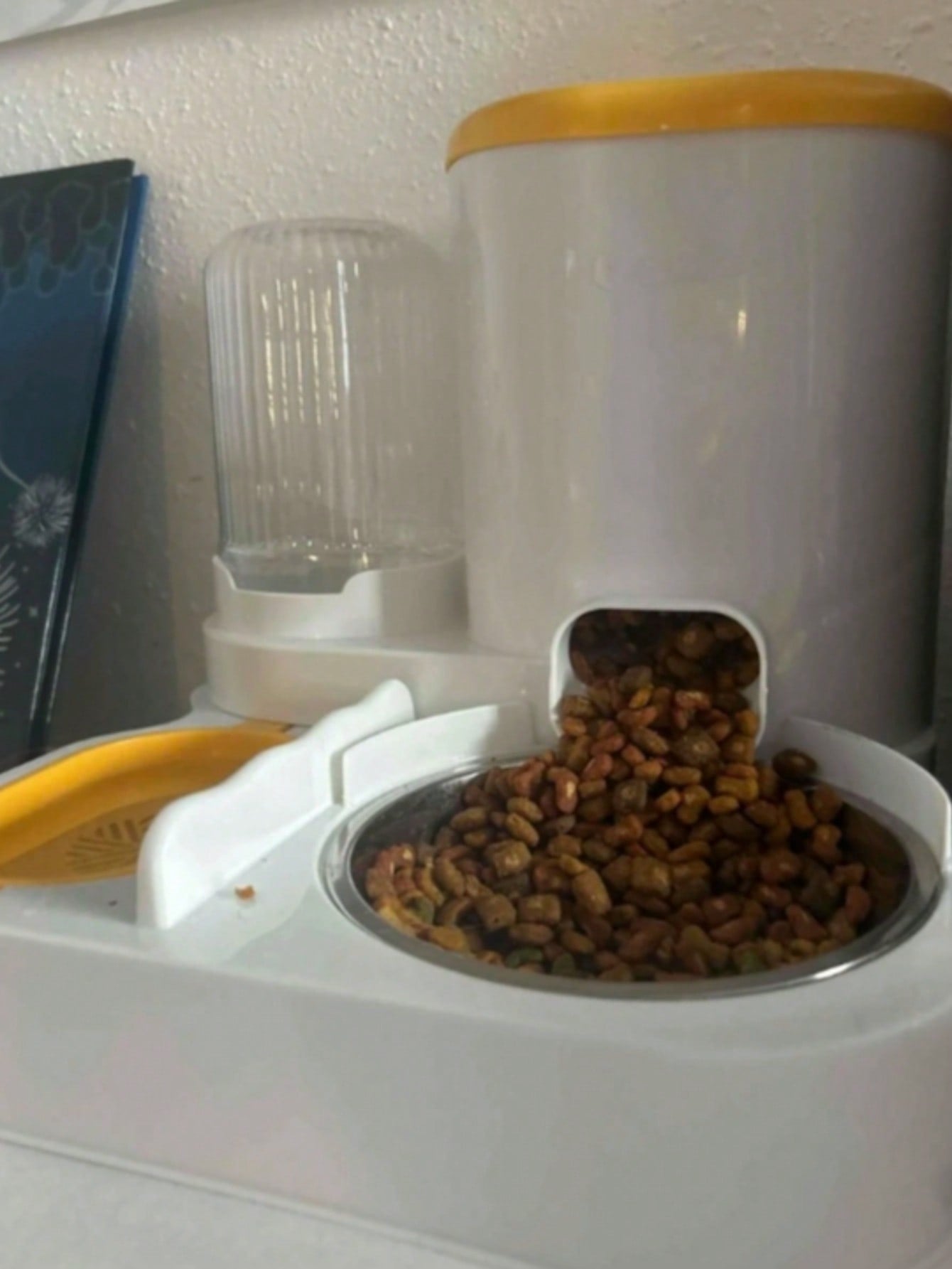 Local2-In-1 Cat Water Dispenser And Food Dispensing Kit-Removable, Washable, Feeding Station, Indoor Cat Feeding Bowl, Easy To Clean