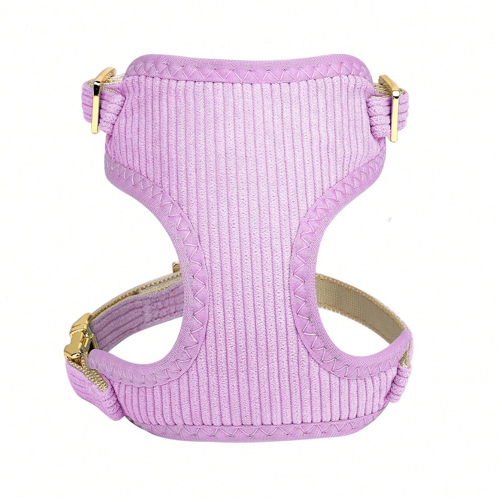 Rose red velvet bow dog collar, leash, and harness set for cats and dogs, made with polyester for everyday pet walks and styling.