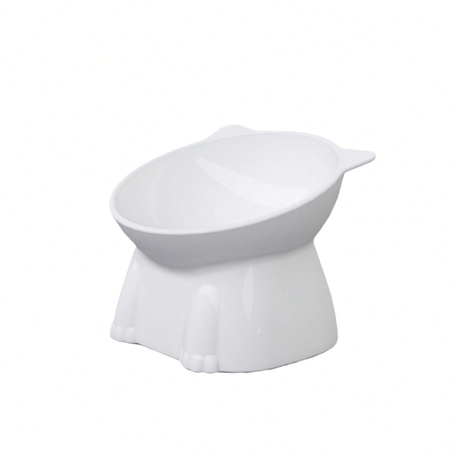1 Cat Bowl, Anti Vomiting 15 Degree High Foot Tilted Pet Tray, Pet Neck Protection, Feeding Bowl, Drinking Bowl, Stable Base, Not Easy To Overturn, Cat Bowl Set, Suitable For Cats And Dogs, Can Be Washed In The Dishwasher, Pet Supplies