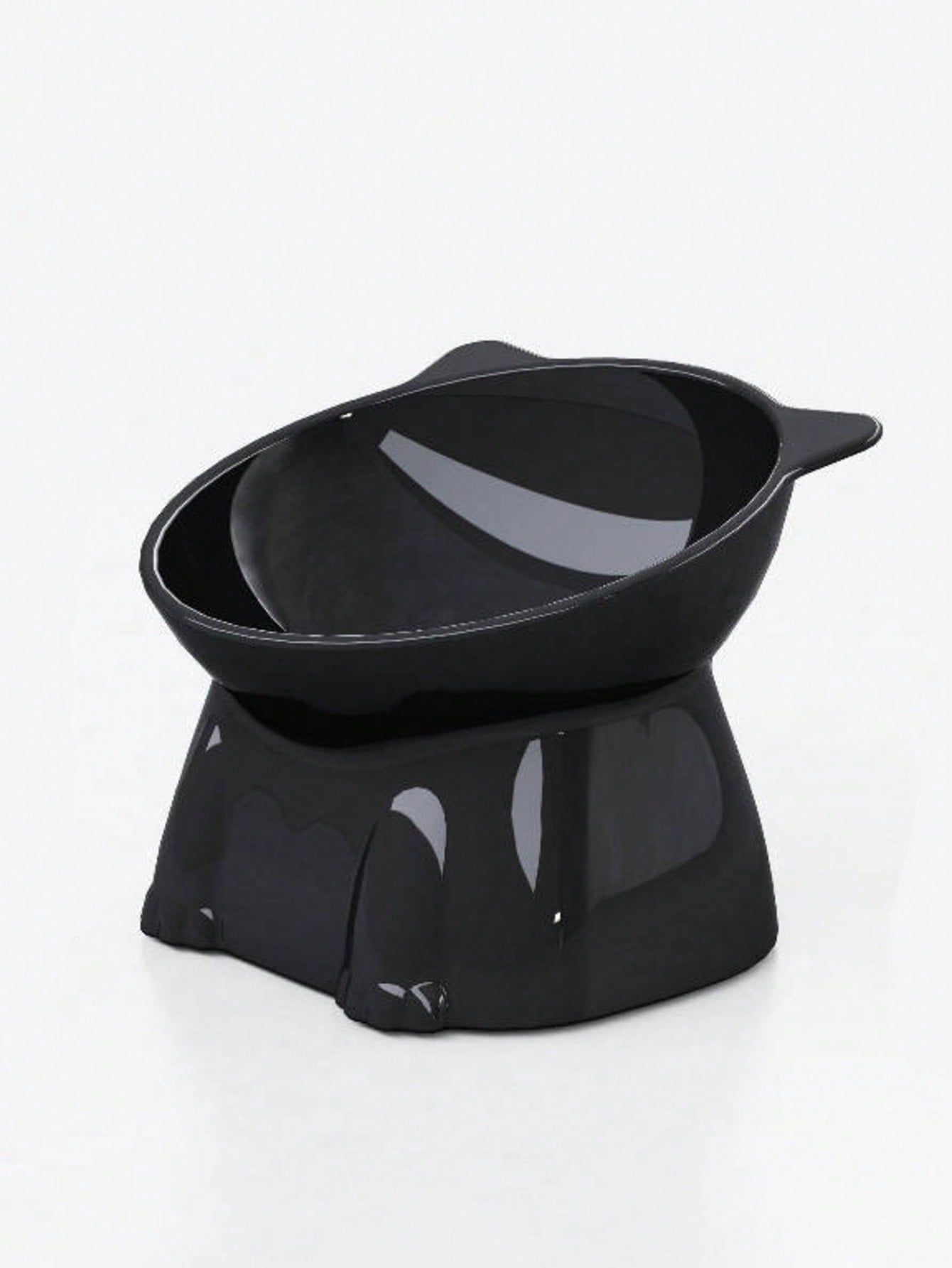 1 Cat Bowl, Anti Vomiting 15 Degree High Foot Tilted Pet Tray, Pet Neck Protection, Feeding Bowl, Drinking Bowl, Stable Base, Not Easy To Overturn, Cat Bowl Set, Suitable For Cats And Dogs, Can Be Washed In The Dishwasher, Pet Supplies