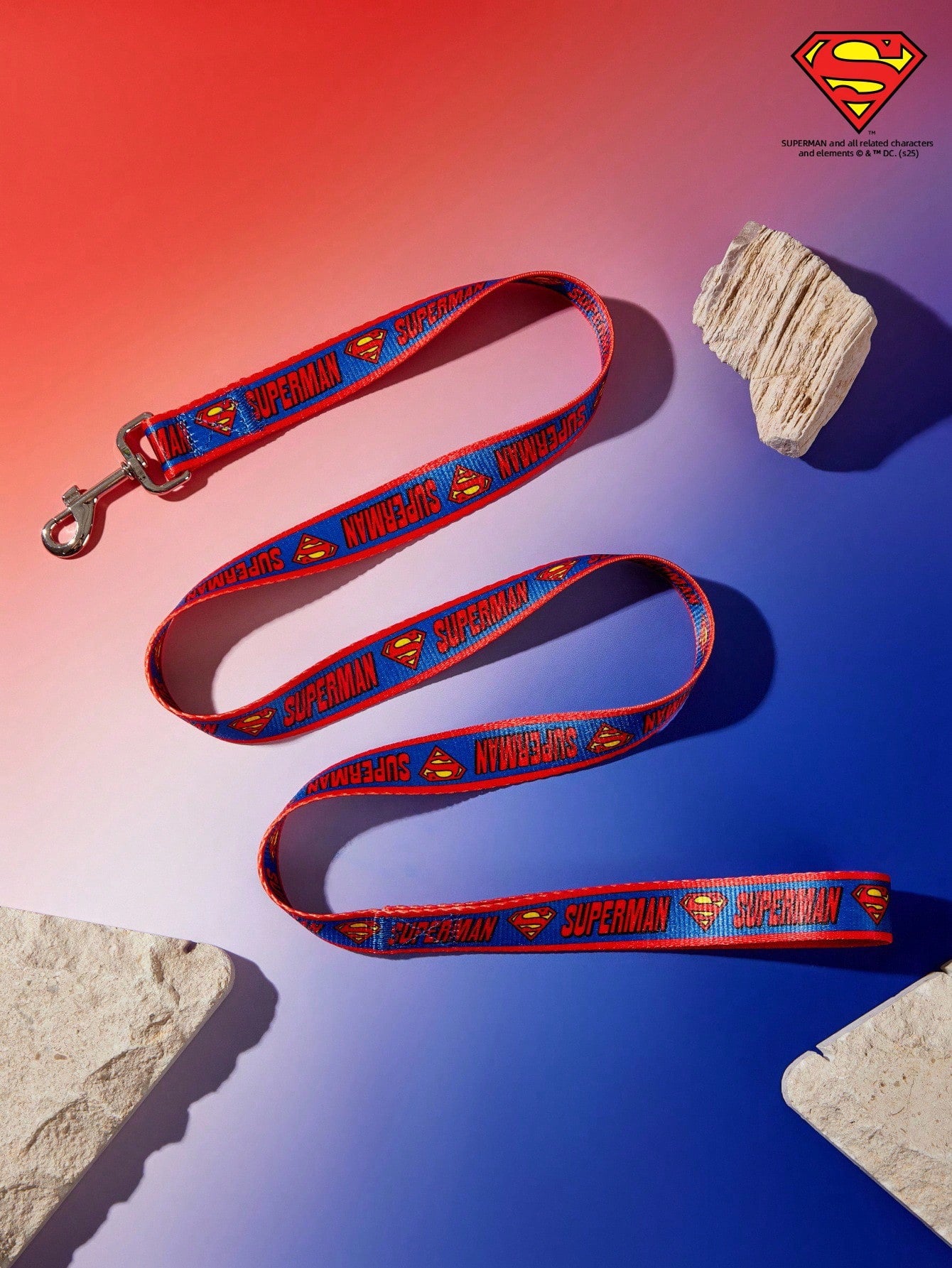 Multicolor logo printed nylon dog leash with sturdy construction and comfortable grip for daily walks