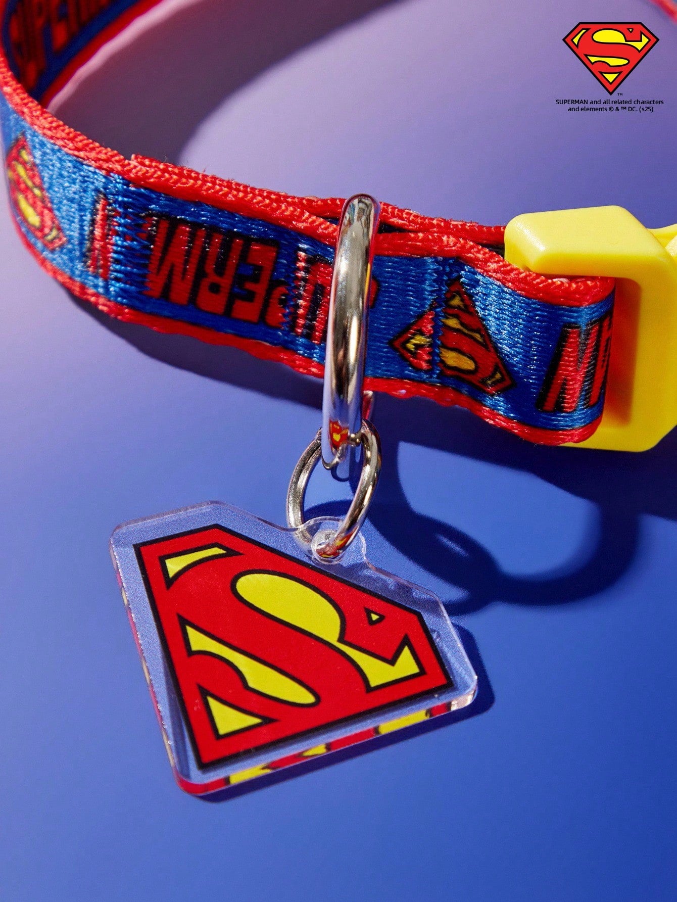 Green polyester X PENSIN pet collar with cartoon pattern and matching pendant for cats and dogs