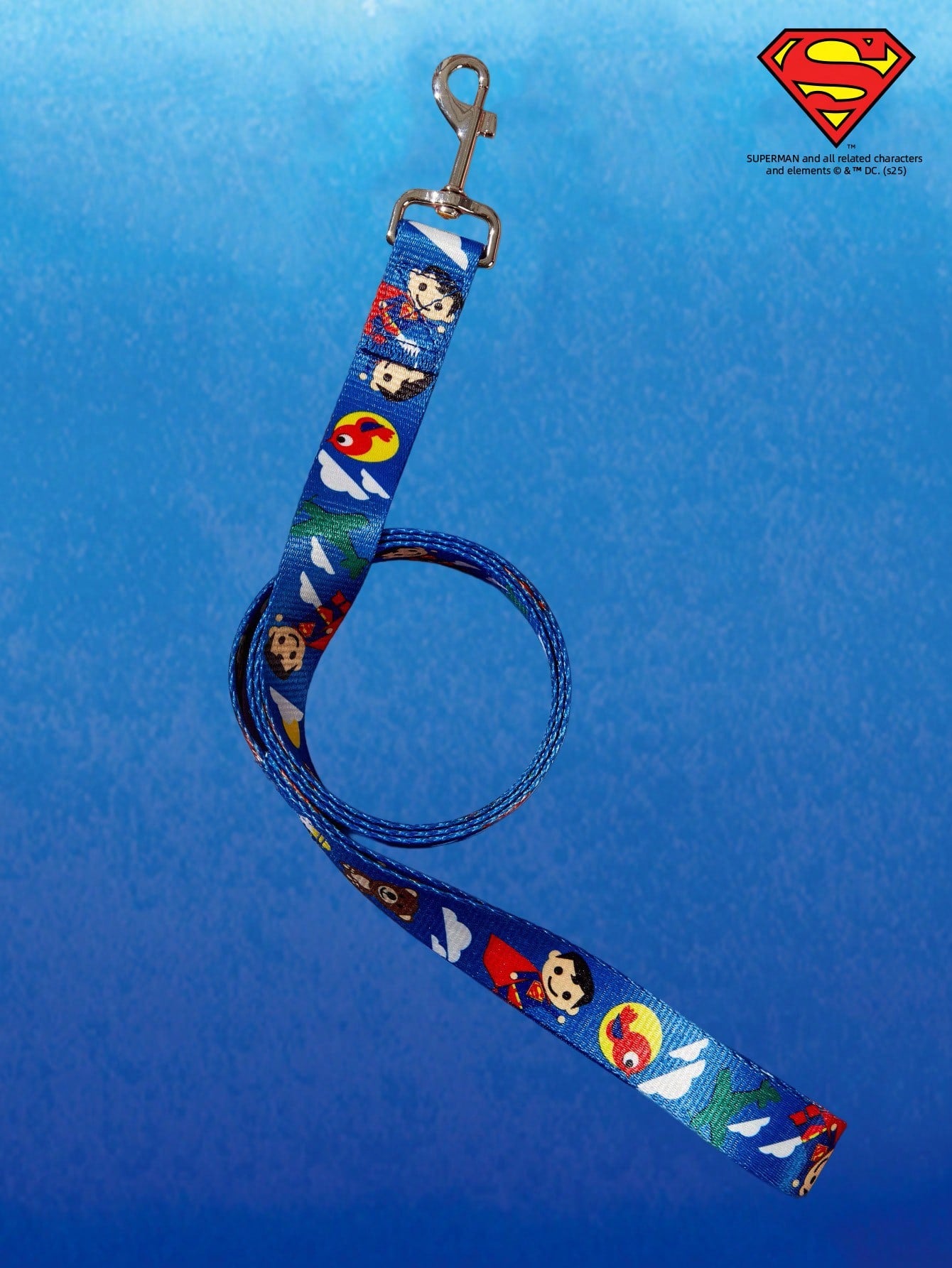 Multicolor nylon dog leash with cartoon letter print for dogs