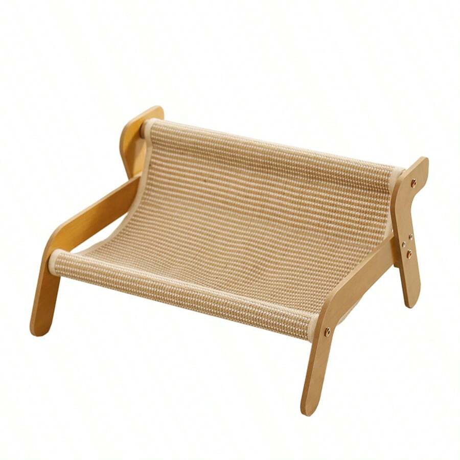 Multicolor sisal cat scratching post with 2-in-1 hammock sofa for cats