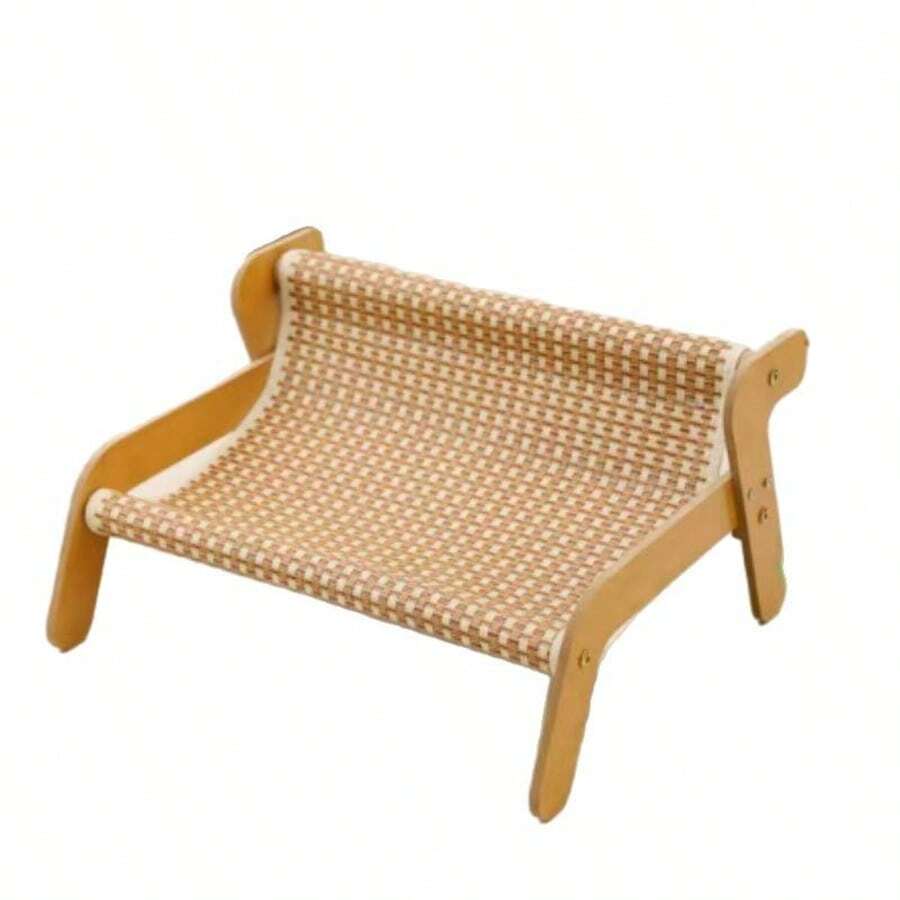 Multicolor sisal cat scratching post with 2-in-1 hammock sofa for cats