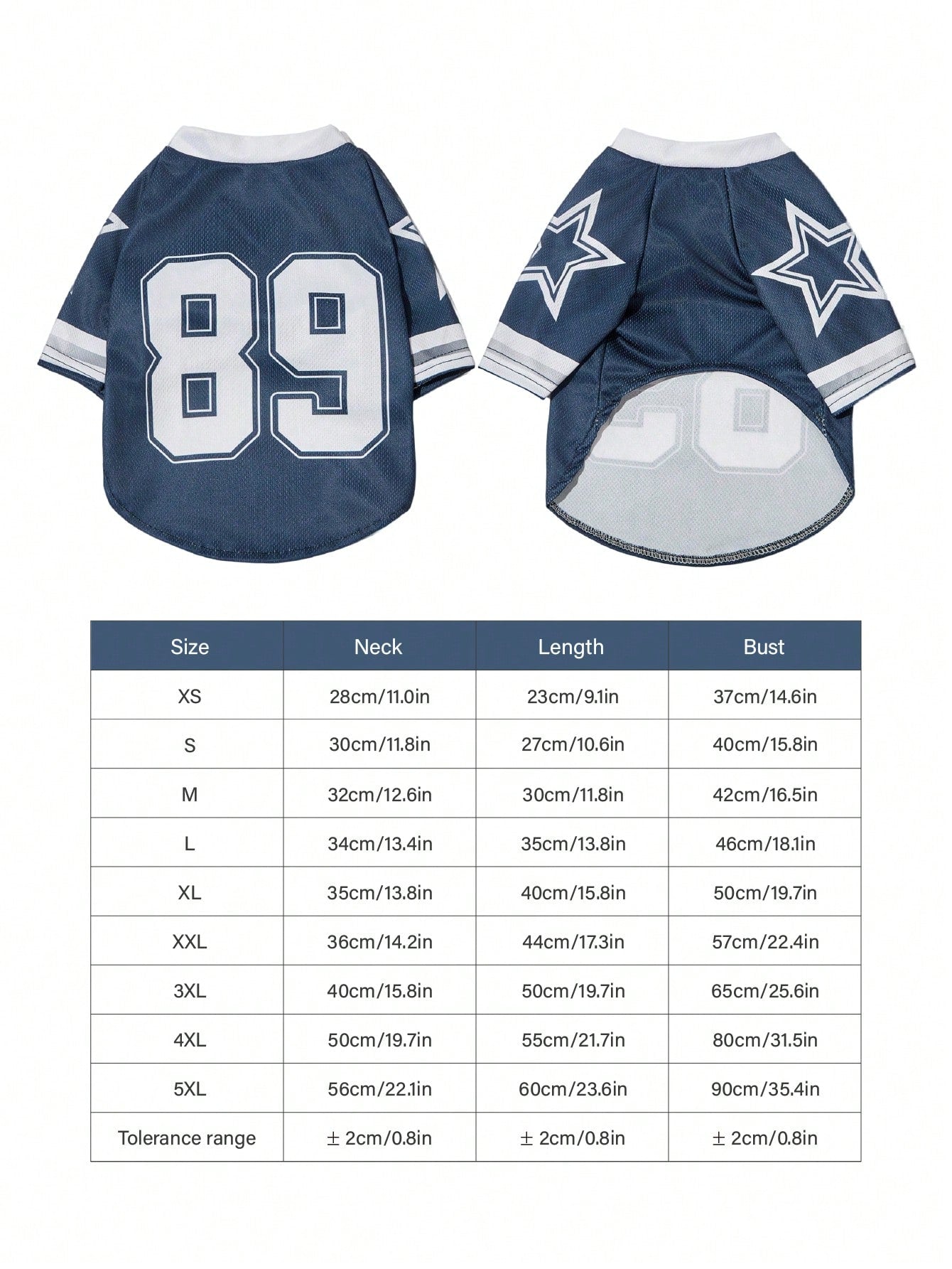 1pc Pet Cat/Dog Versatile Blue Numbered Star Print Stylish Sports Jersey T-Shirt