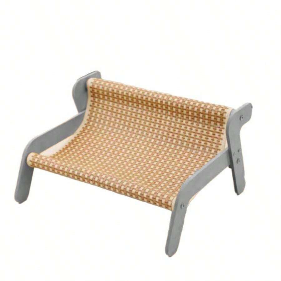 Multicolor sisal cat scratching post with 2-in-1 hammock sofa for cats