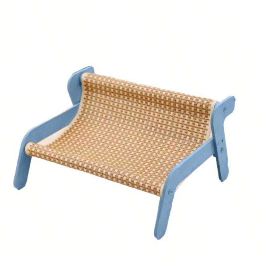 Multicolor sisal cat scratching post with 2-in-1 hammock sofa for cats