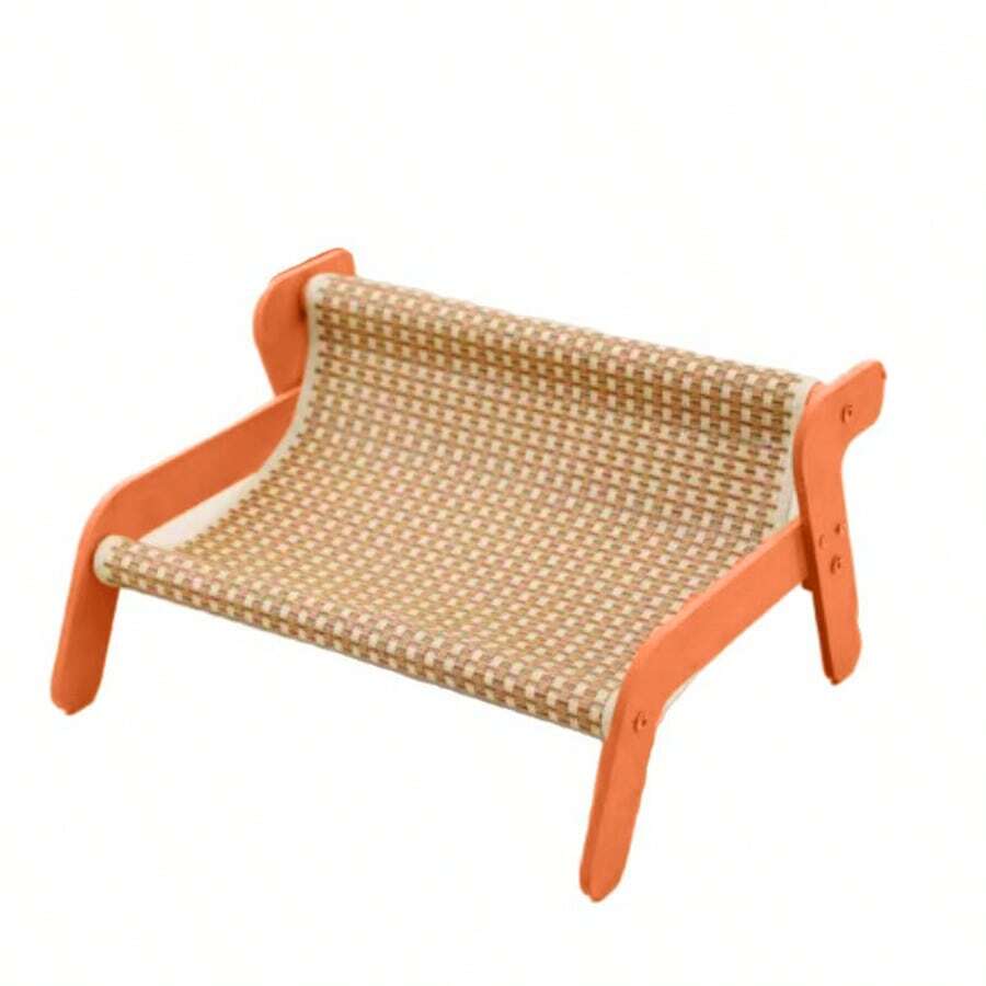 Multicolor sisal cat scratching post with 2-in-1 hammock sofa for cats