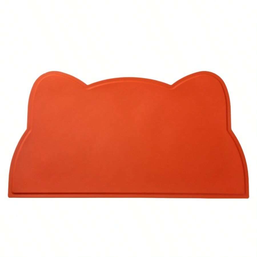 Multicolor rectangular silicone pet feeding bowl mat with non-slip waterproof surface for dogs and cats