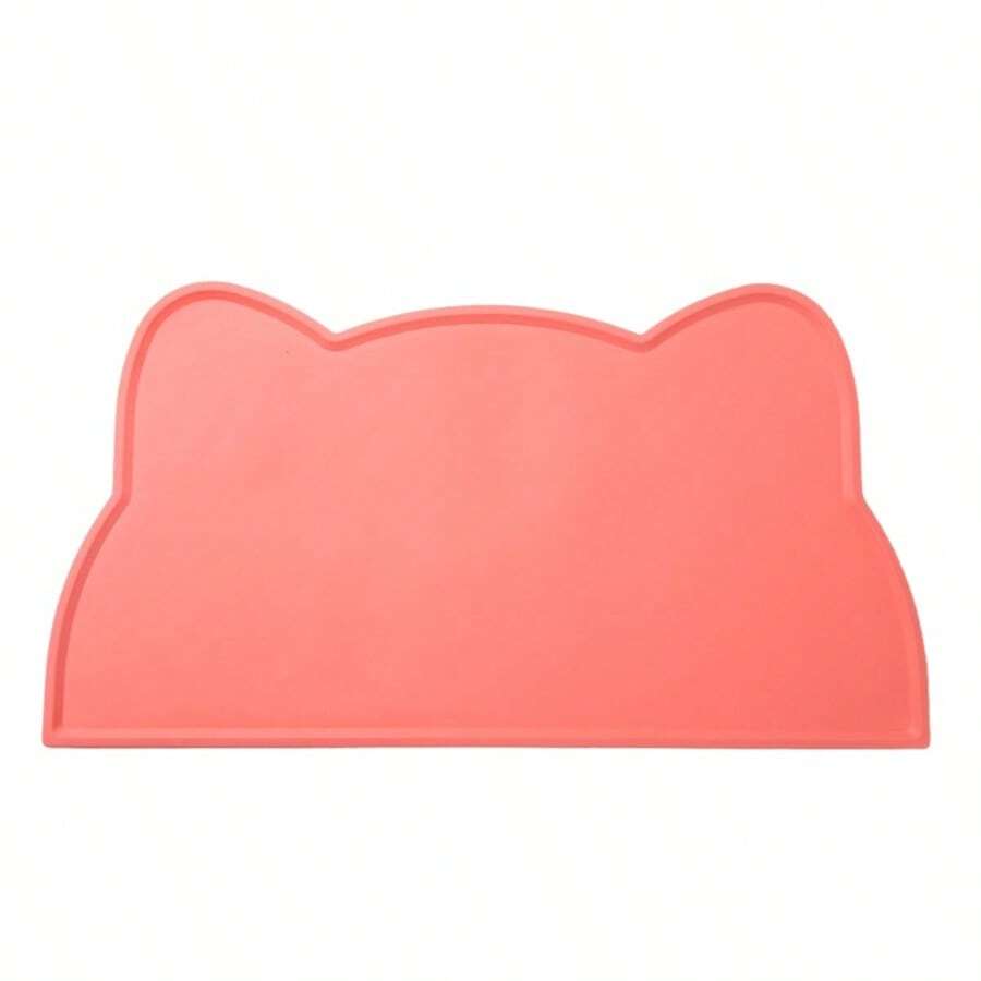 Multicolor rectangular silicone pet feeding bowl mat with non-slip waterproof surface for dogs and cats