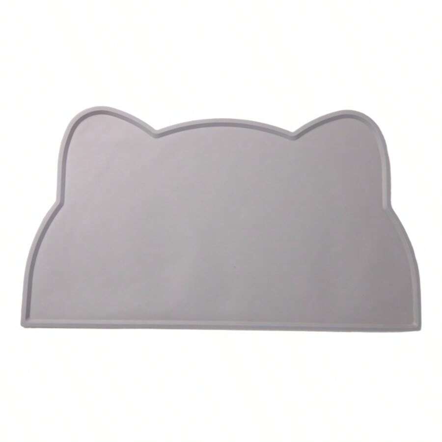 Multicolor rectangular silicone pet feeding bowl mat with non-slip waterproof surface for dogs and cats
