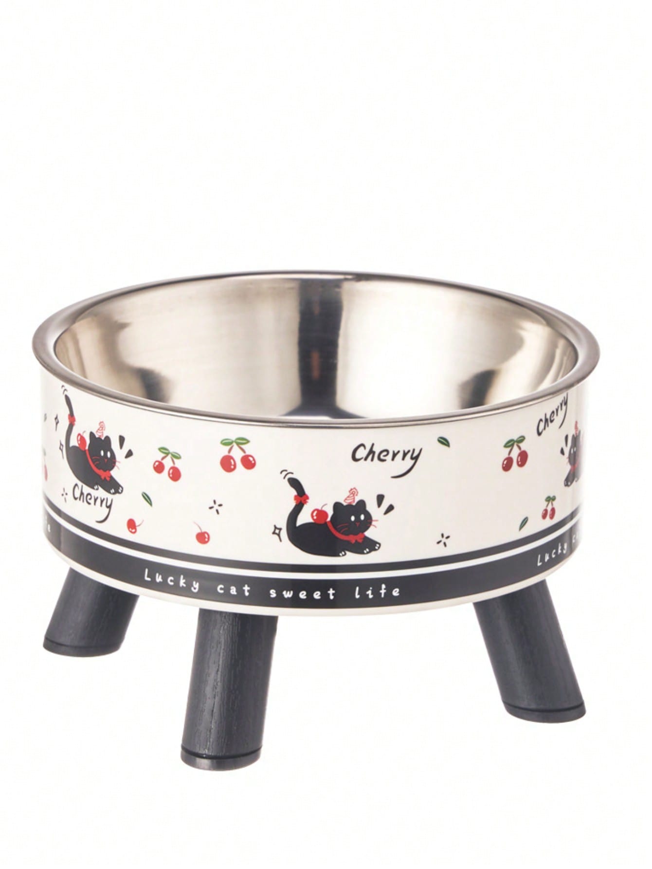 New Design Elevated Pet Bowl - Stainless Steel Cat Dog Feeding & Water Bowl With Neck Protection, Anti-Spill Pet Food Bowl For Cats Dogs