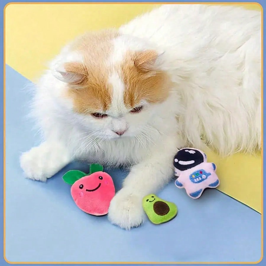 64pcs/48pcs/32pcs/16pcs Mixed Cat Toy Set - Variety Of Colorful Plastic Toys, Suitable For Multiple Cats, Keeps Cats Entertained Daily, Cat Toy Assortment Gift Pack, Cat Teaser Toys