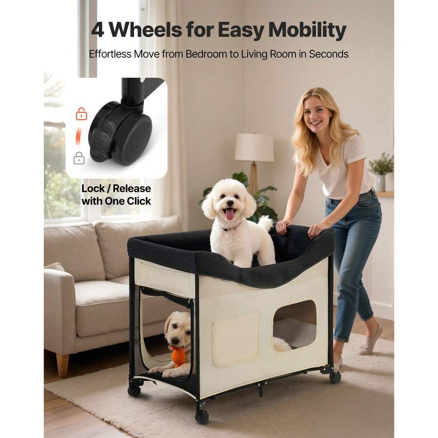 Elevated dog bed for large dogs featuring gray breathable Teslin mesh and a durable metal frame for indoor and outdoor cooling.