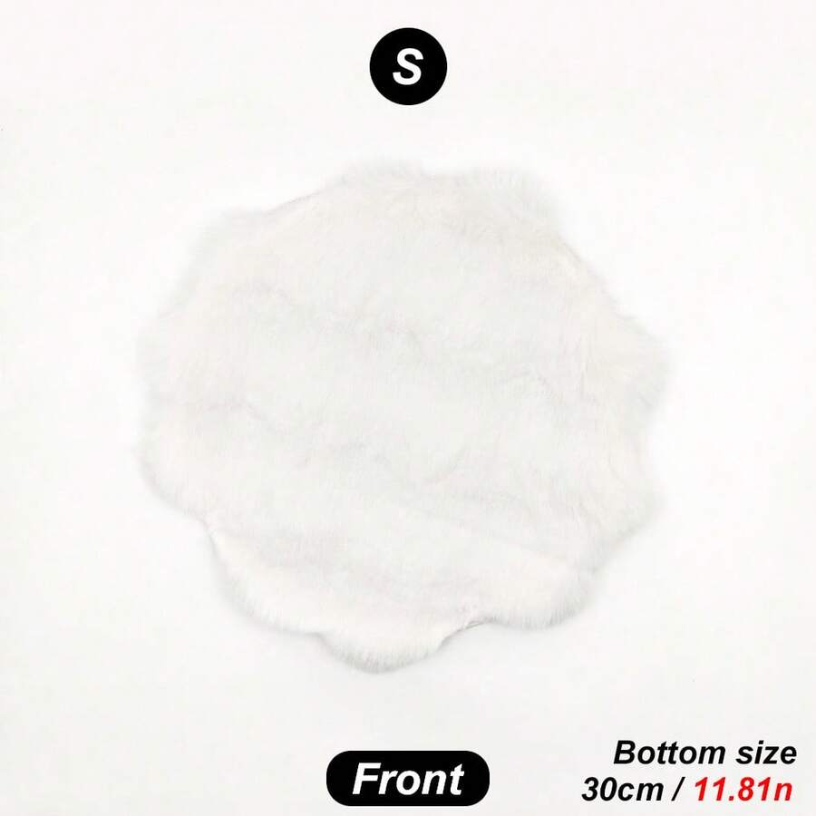 Multicolor round pet sleeping pad made of soft 100% polyester fabric suitable for cats and small pets.