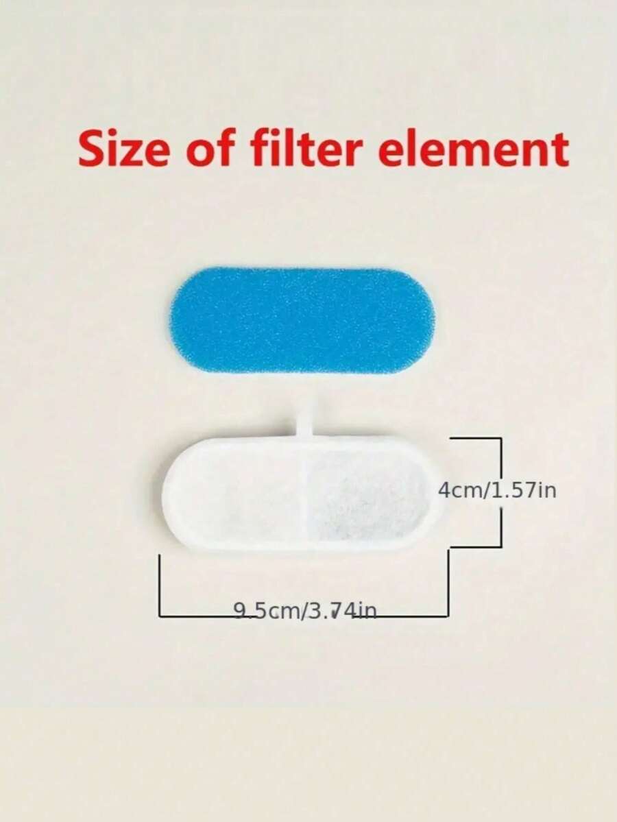 Blue replacement filter cartridge for pet automatic water fountains suitable for small and medium cats and dogs.