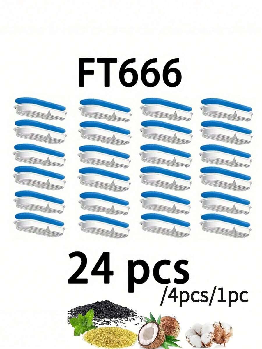 Blue replacement filter cartridge for pet automatic water fountains suitable for small and medium cats and dogs.