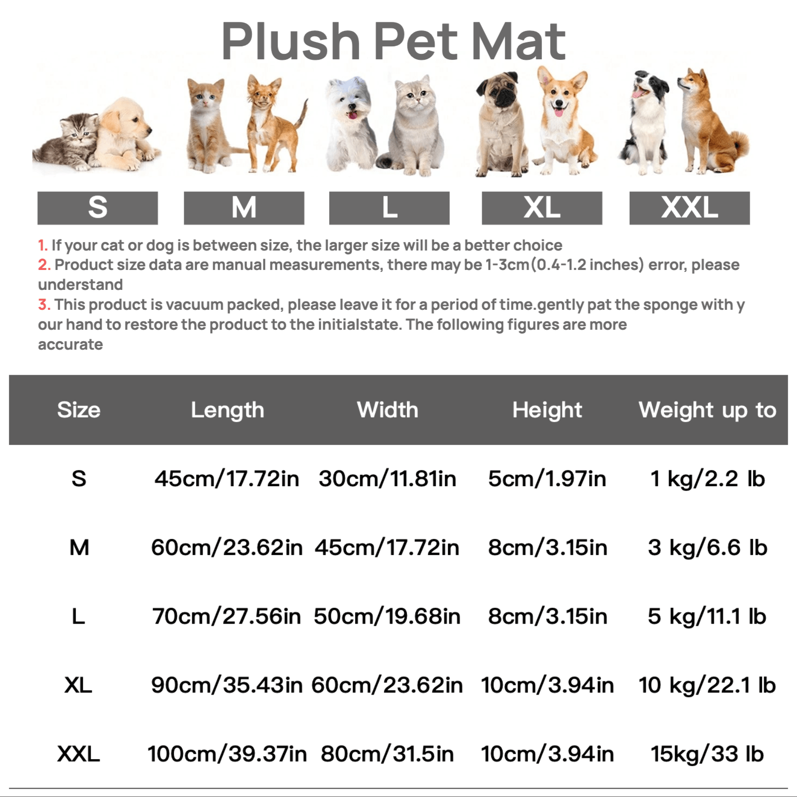 Washable dusty pink plush pet cage bed mat with cartoon pattern for dogs and cats featuring an anti-slip bottom.