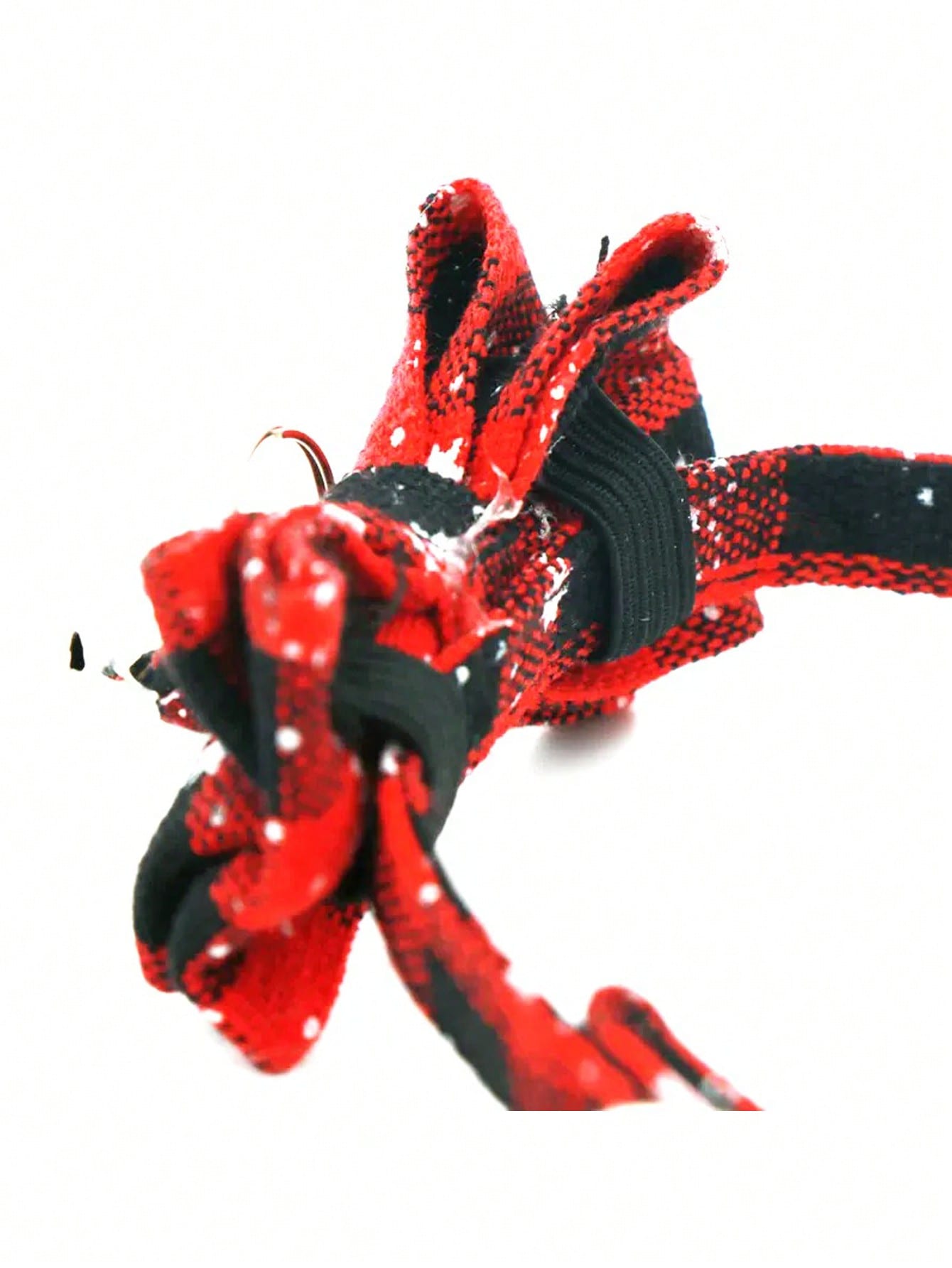 Christmas snowflake polyester pet collar with bow tie and bells, adjustable for cats and dogs