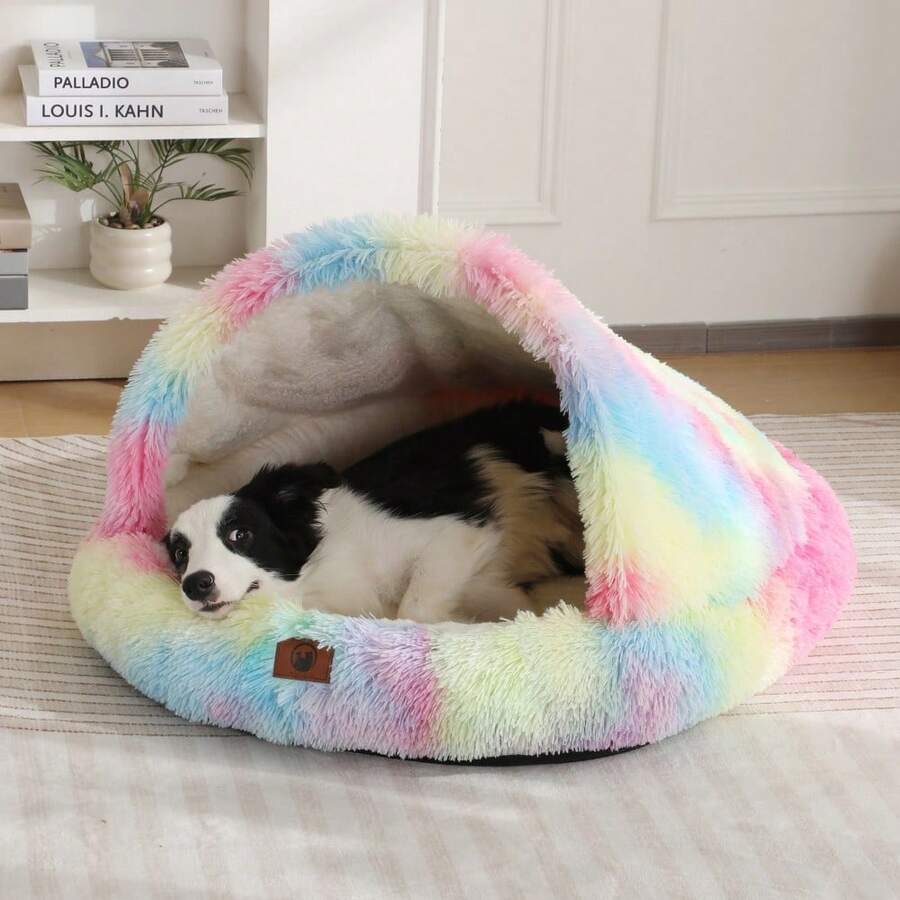 Multicolor waterproof pet bed mat with soft polyester filling for cats and dogs