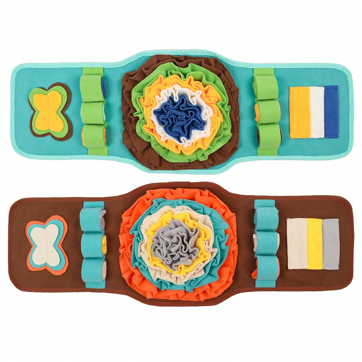 Scent Hound Paradise Dog Scavenger Hunt Watch-Shaped Sniffing Mat Puzzle Game, Interactive Training, Chew Toy, Suitable For All Seasons