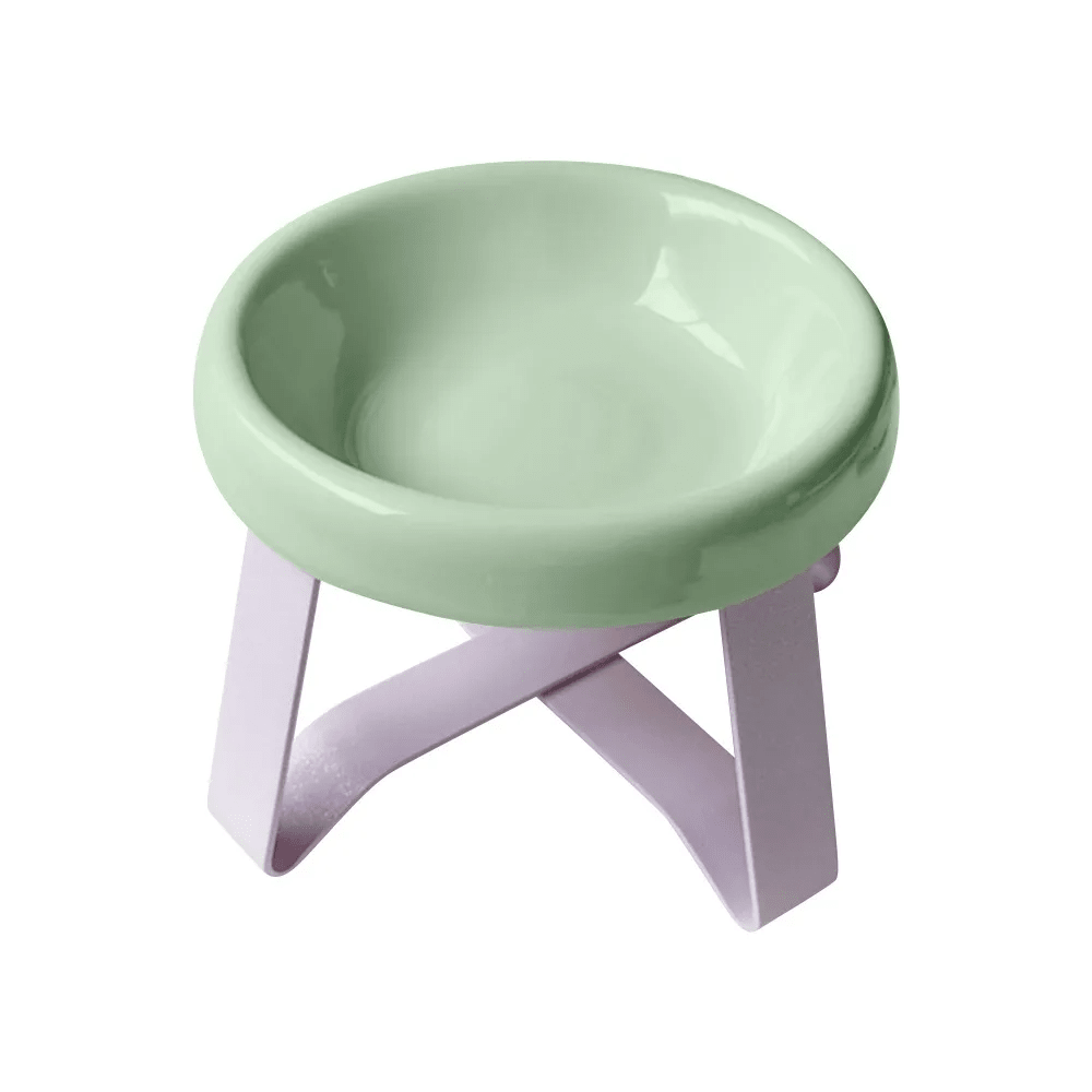1pc Flying Saucer Elevated Cat Bowl -2-In-1 Food And Water Tray, UFO Stand For Neck Protection, Anti Spill, Non Slip, Suitable For Kittens, Dogs, And Small Pets To Eat And Drink