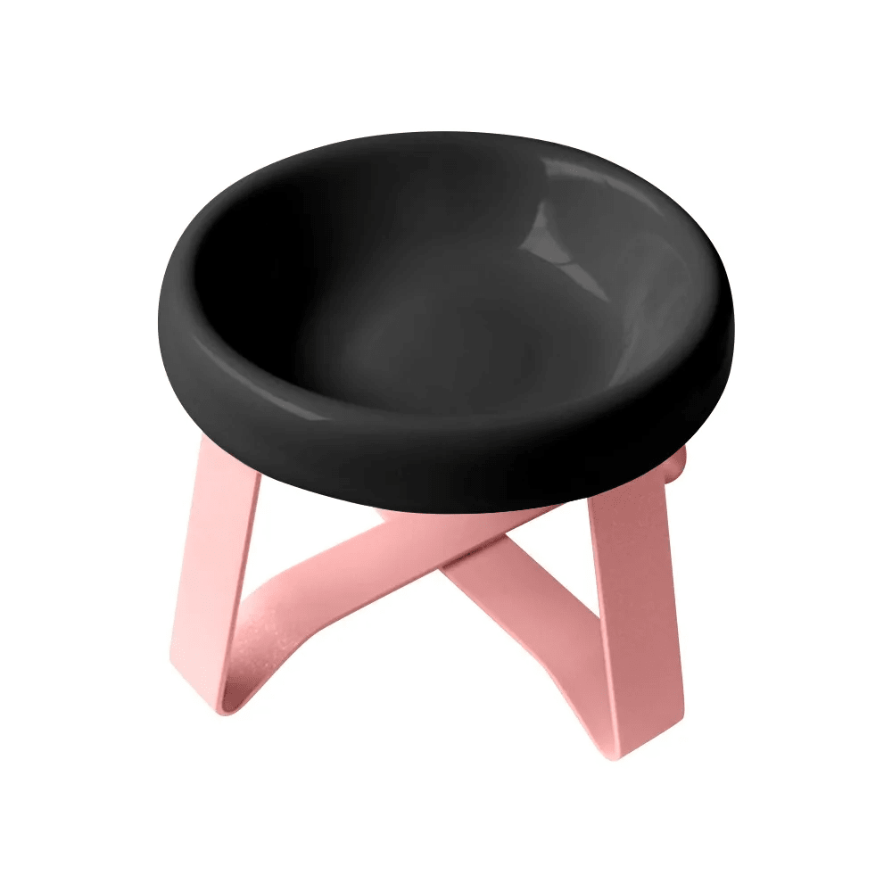 1pc Flying Saucer Elevated Cat Bowl -2-In-1 Food And Water Tray, UFO Stand For Neck Protection, Anti Spill, Non Slip, Suitable For Kittens, Dogs, And Small Pets To Eat And Drink
