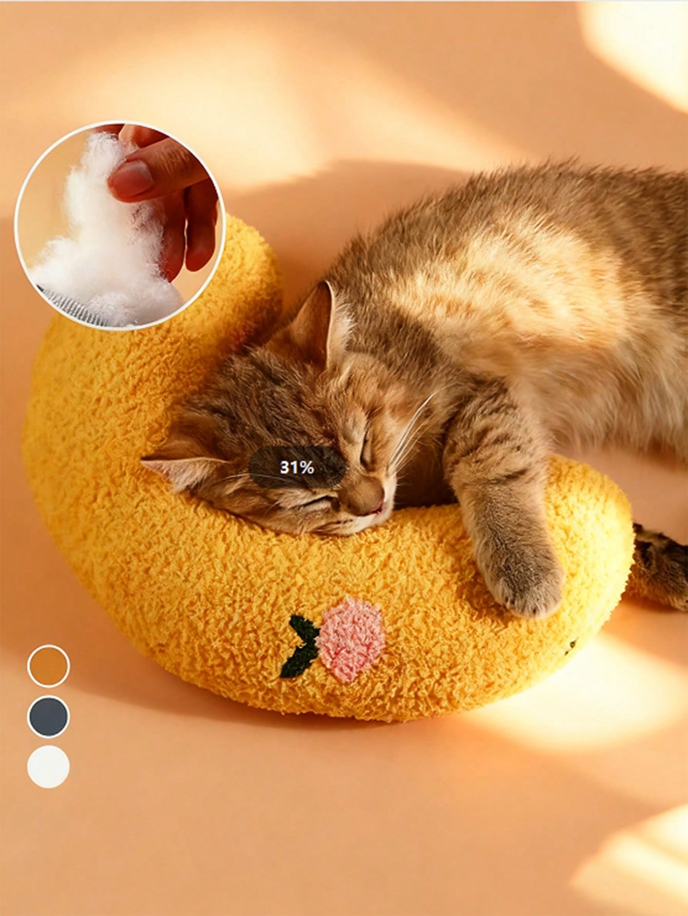 Pet Sleep Pillow, Fashionable Neck Protection Pillow For Cats, Deep Sleep, Puppy U-Shaped Pillow, Cat Supplies, Kitten Head Pillow, Dog Sleep Pillow, Cat Hugging Sleep Pillow, Machine Washable