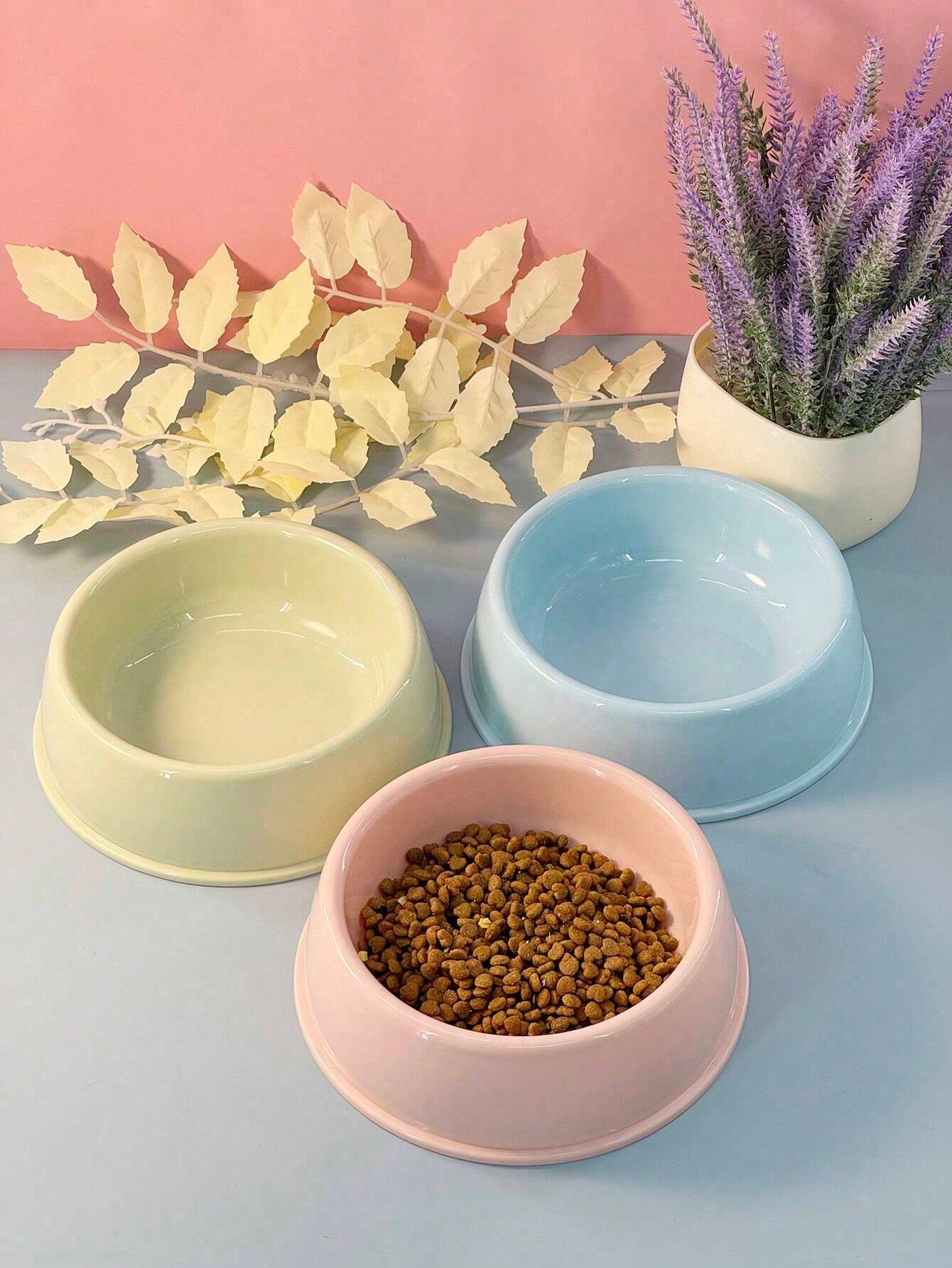 1-10 Cat Bowls, Dog And Cat Bowls, Cat Feeding Bowl With Stand, Cat Bowl For Dry And Wet Food, Cat Bowl Set For Multi-Cat Households, Colourful Colours, Suitable For Snacks And Breakfast, Plastic, Essential Kitchen Tool