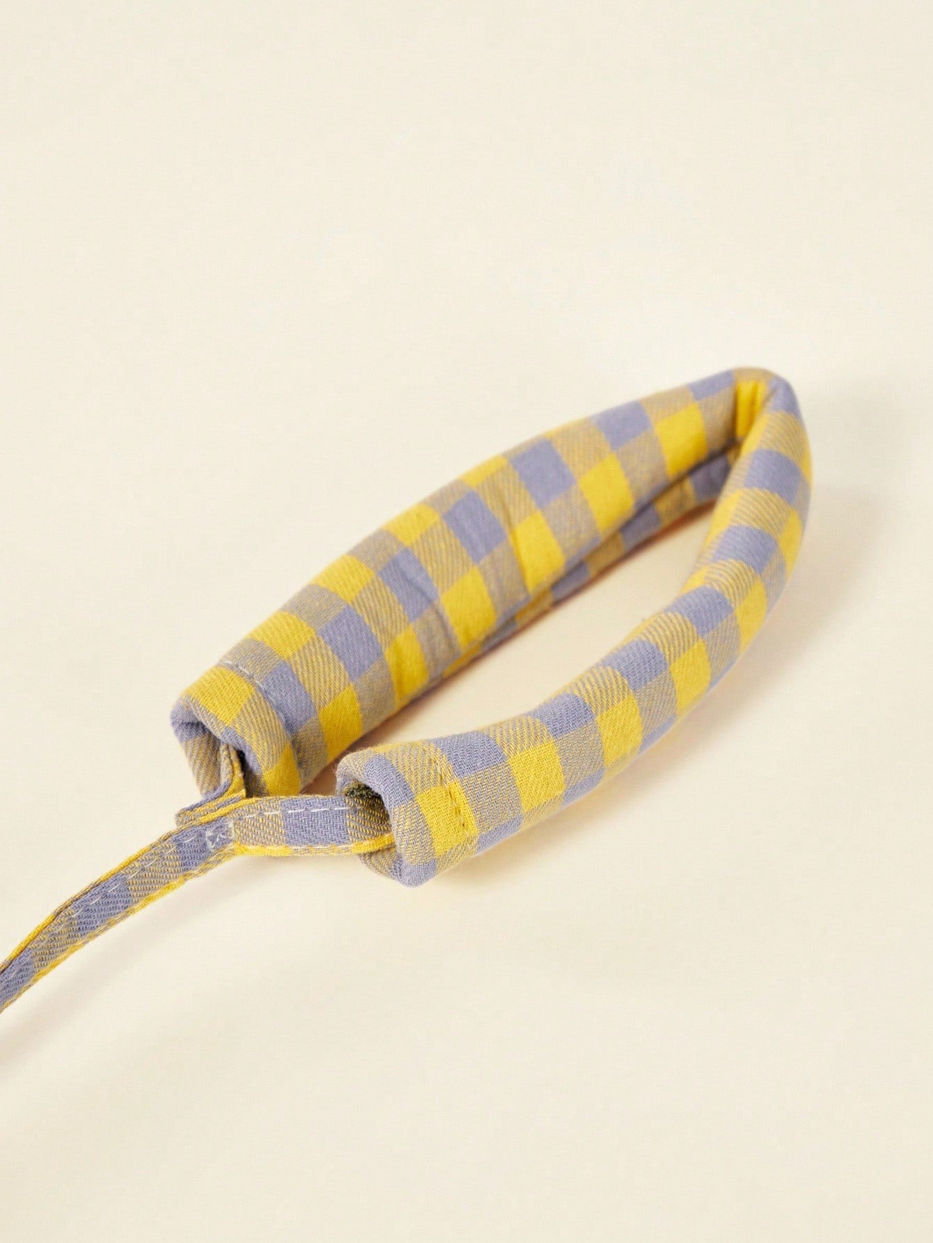 Yellow plaid breathable vest-style dog harness leash set for small and medium cats or dogs, made from polyester for outdoor use