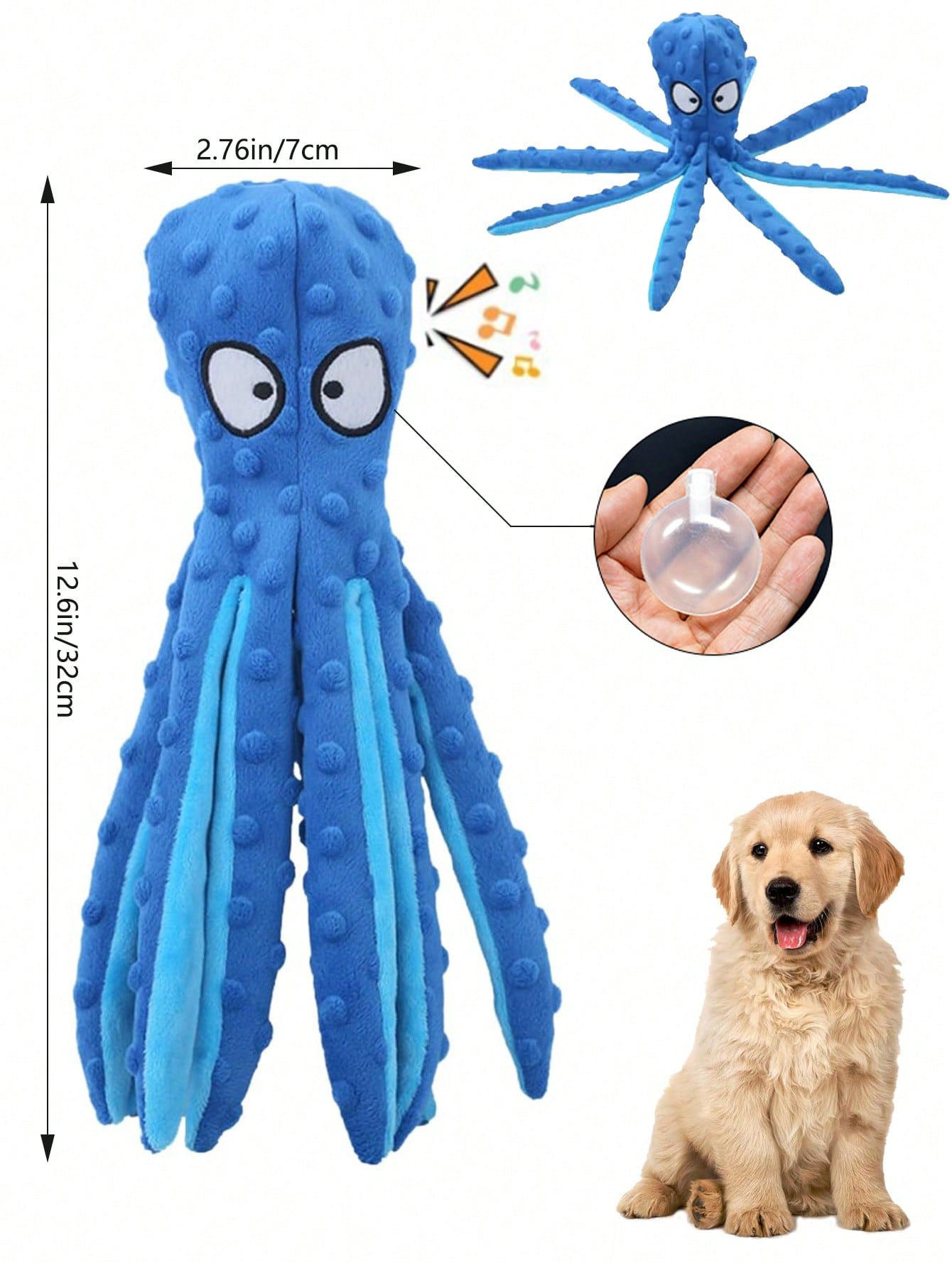 5pcs Luxury Puppy Toys Set, Suitable For Teething Puppies, Includes Cute Squeaky Toys, Balls, And More Rope Toys, Ideal Birthday Gift For Pet Owners, Light Blue, Small Breed