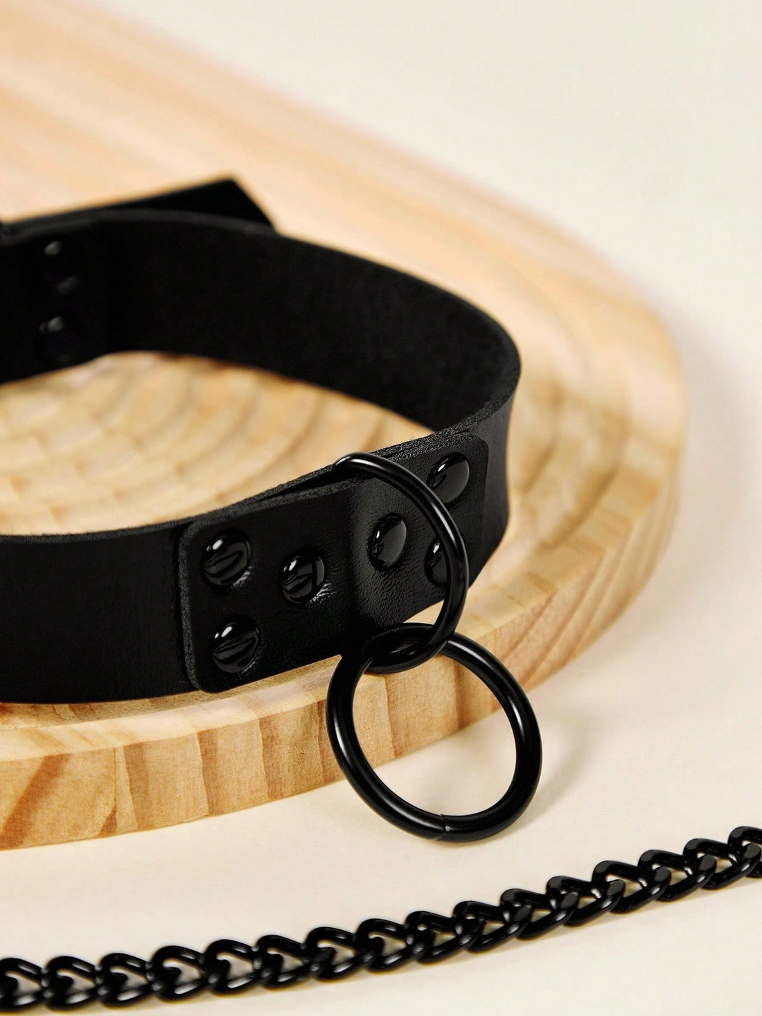 Black adjustable pet collar and leash set with Halloween and letter pattern for cats or dogs