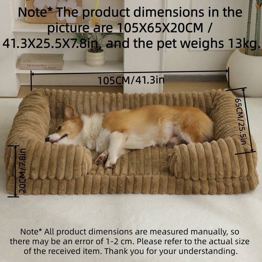 Multicolor plaid foam pet bed mat with anti-slip bottom for dogs and cats
