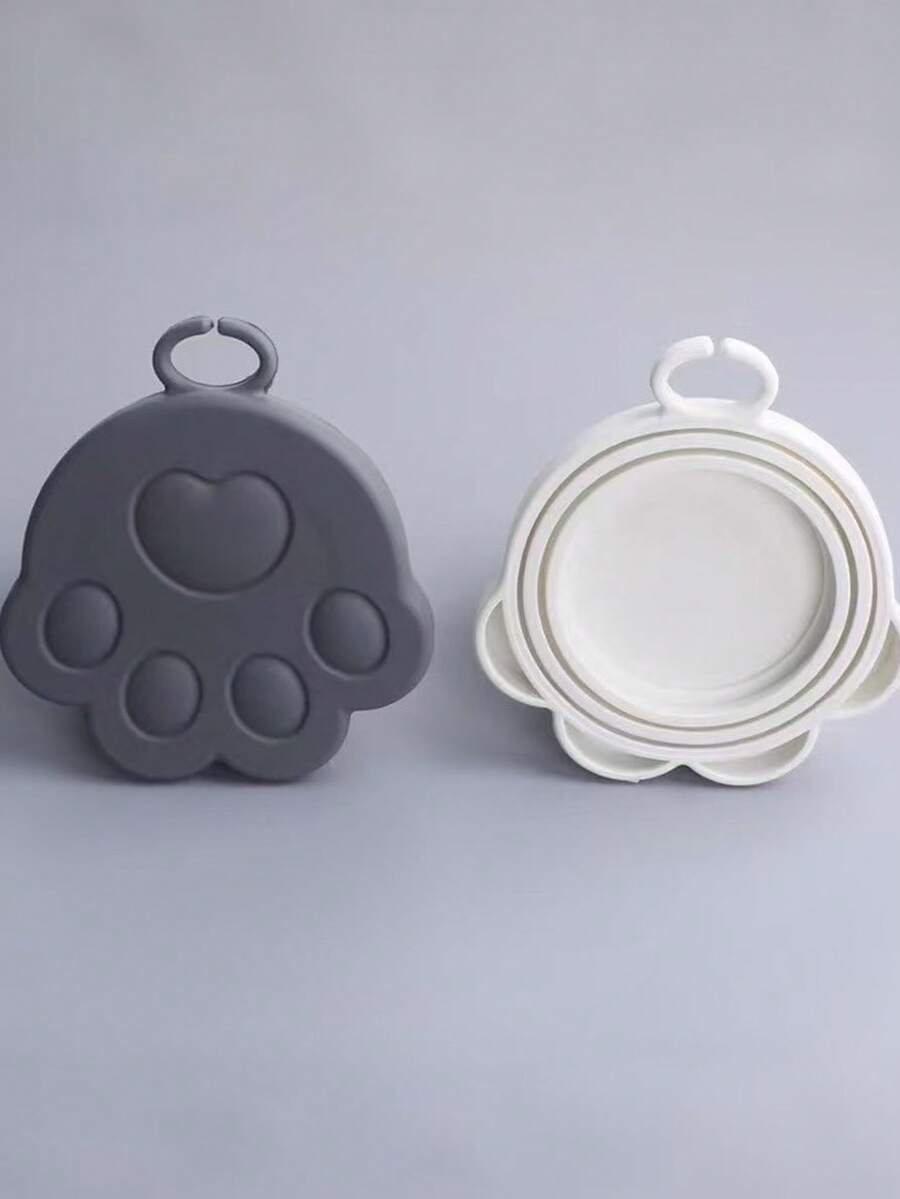 Multicolor cartoon silicone pet can lid seal cover for cat and dog food cans