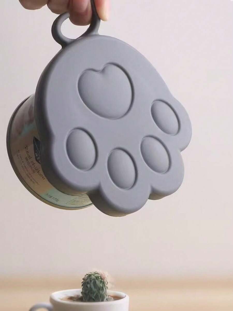 Multicolor cartoon silicone pet can lid seal cover for cat and dog food cans