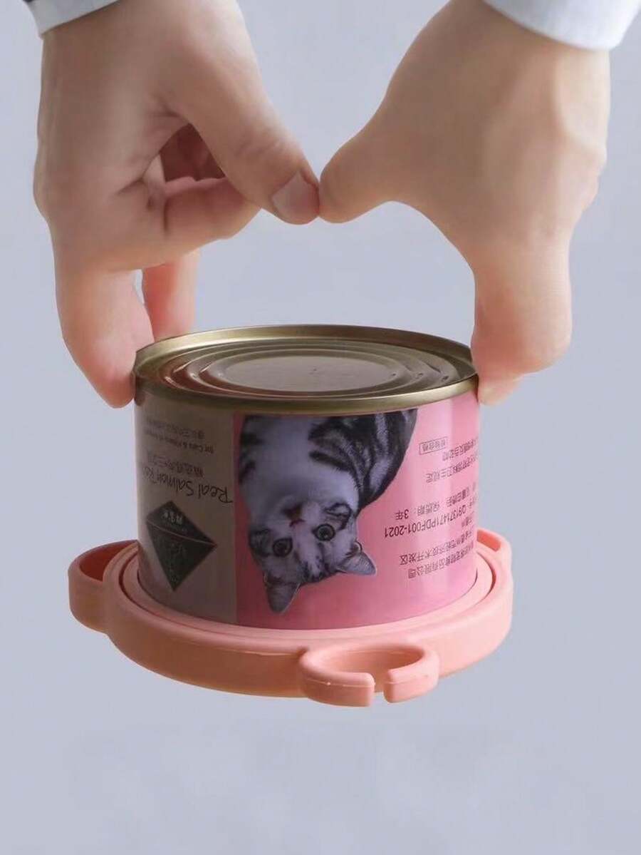 Multicolor cartoon silicone pet can lid seal cover for cat and dog food cans