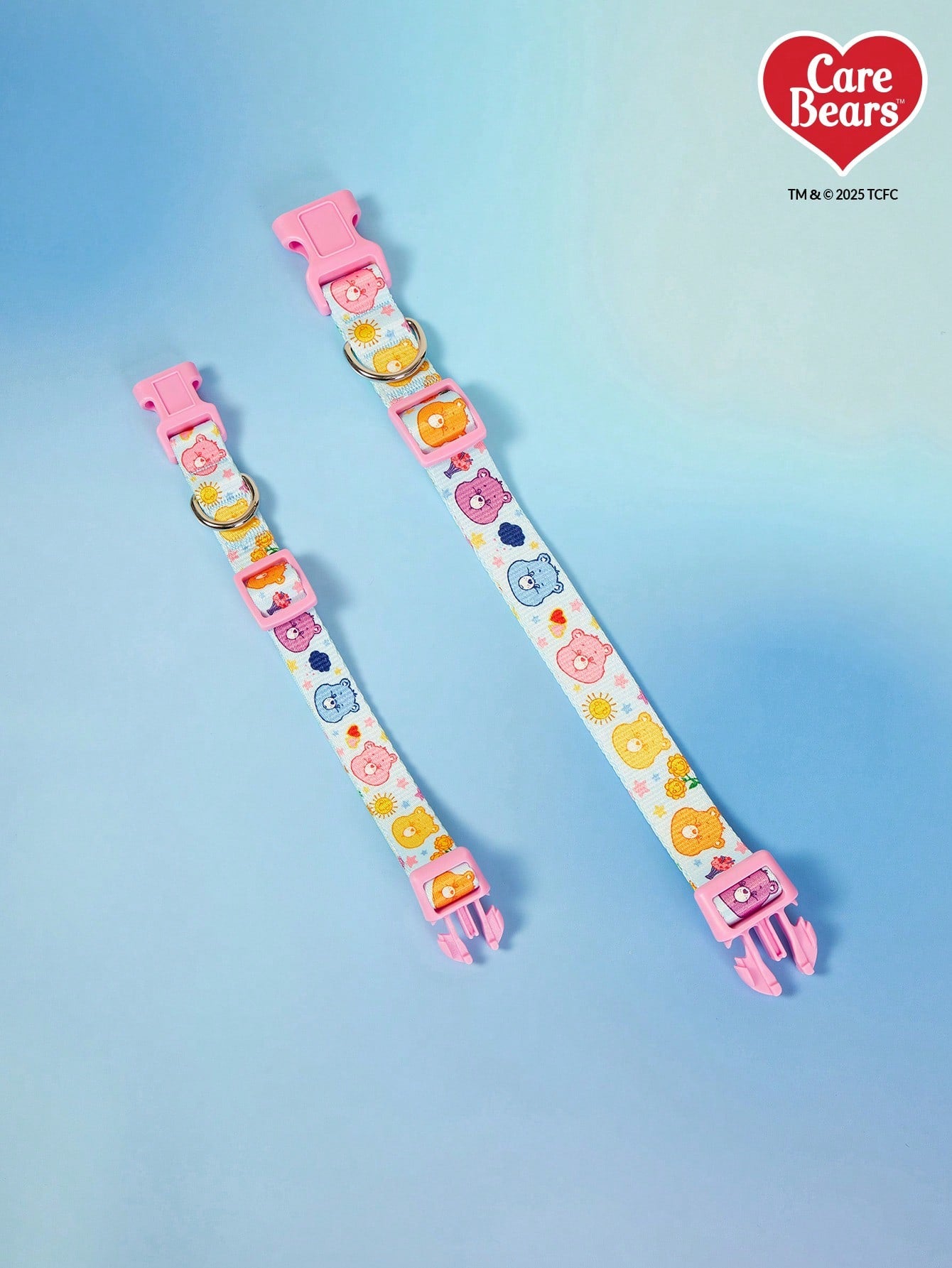 Green polyester X PENSIN pet collar with cartoon pattern and matching pendant for cats and dogs
