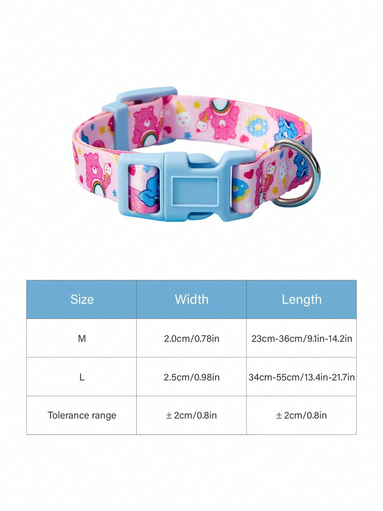 Green polyester X PENSIN pet collar with cartoon pattern and matching pendant for cats and dogs