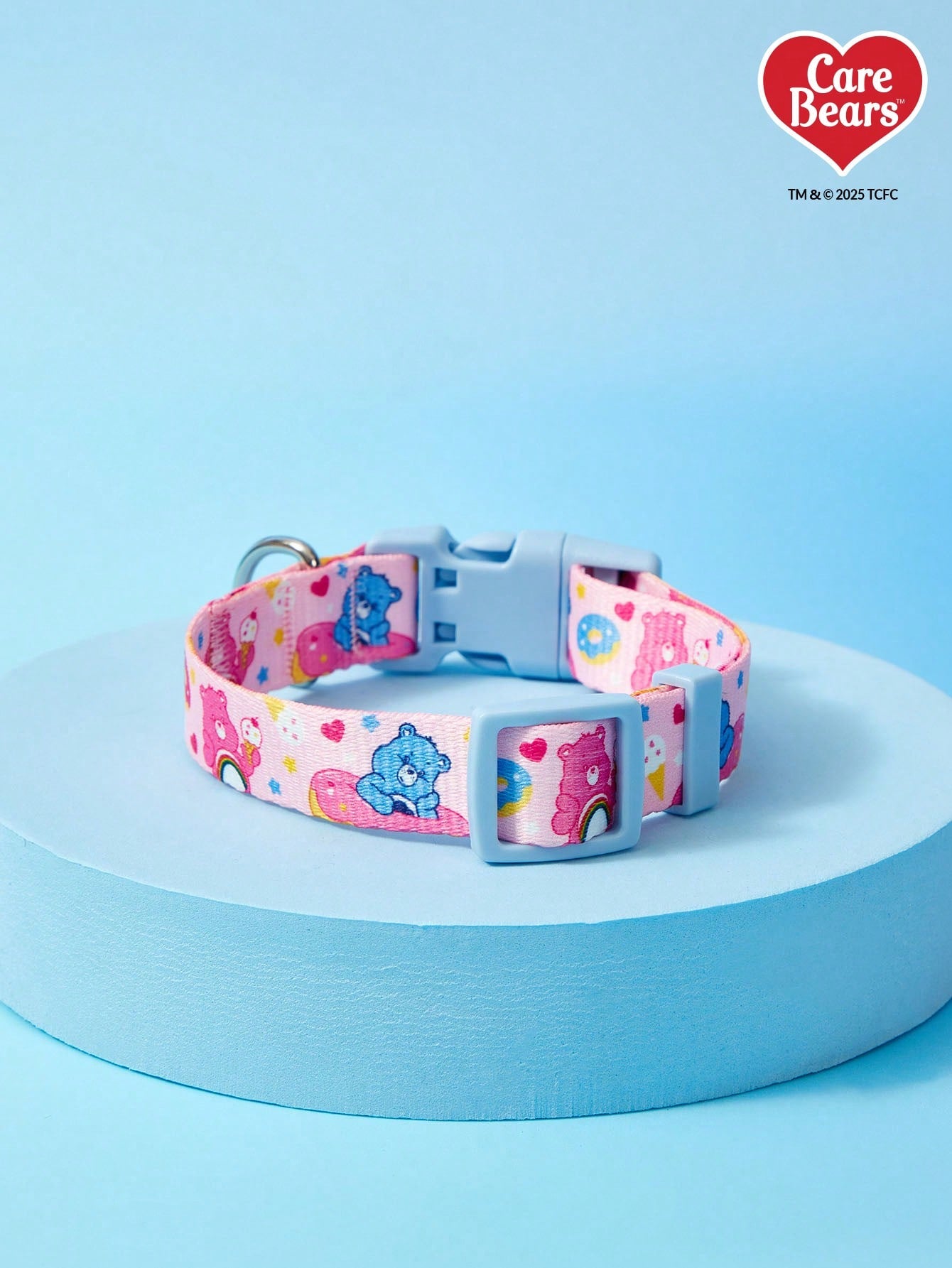 Green polyester X PENSIN pet collar with cartoon pattern and matching pendant for cats and dogs